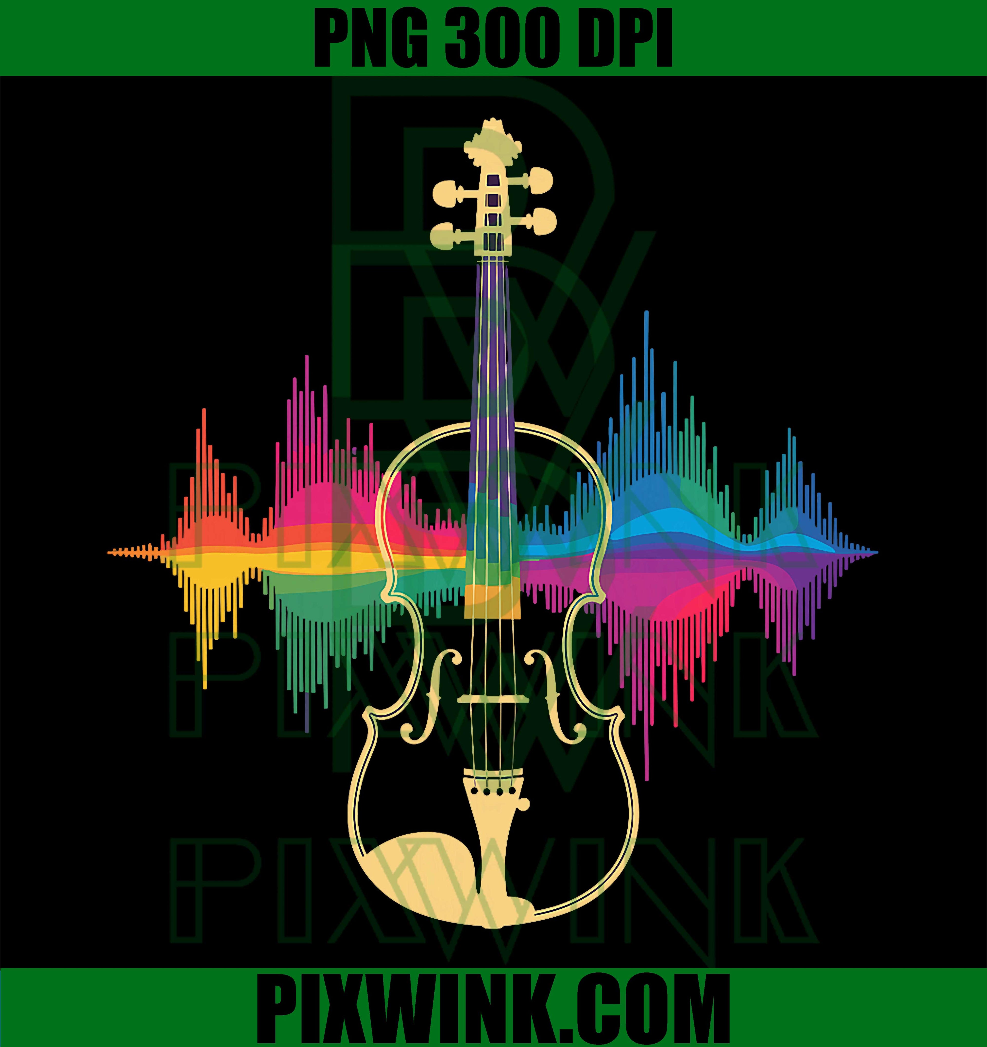 Cool Violin Player PNG, Artistic Music Violin Graphic PNG