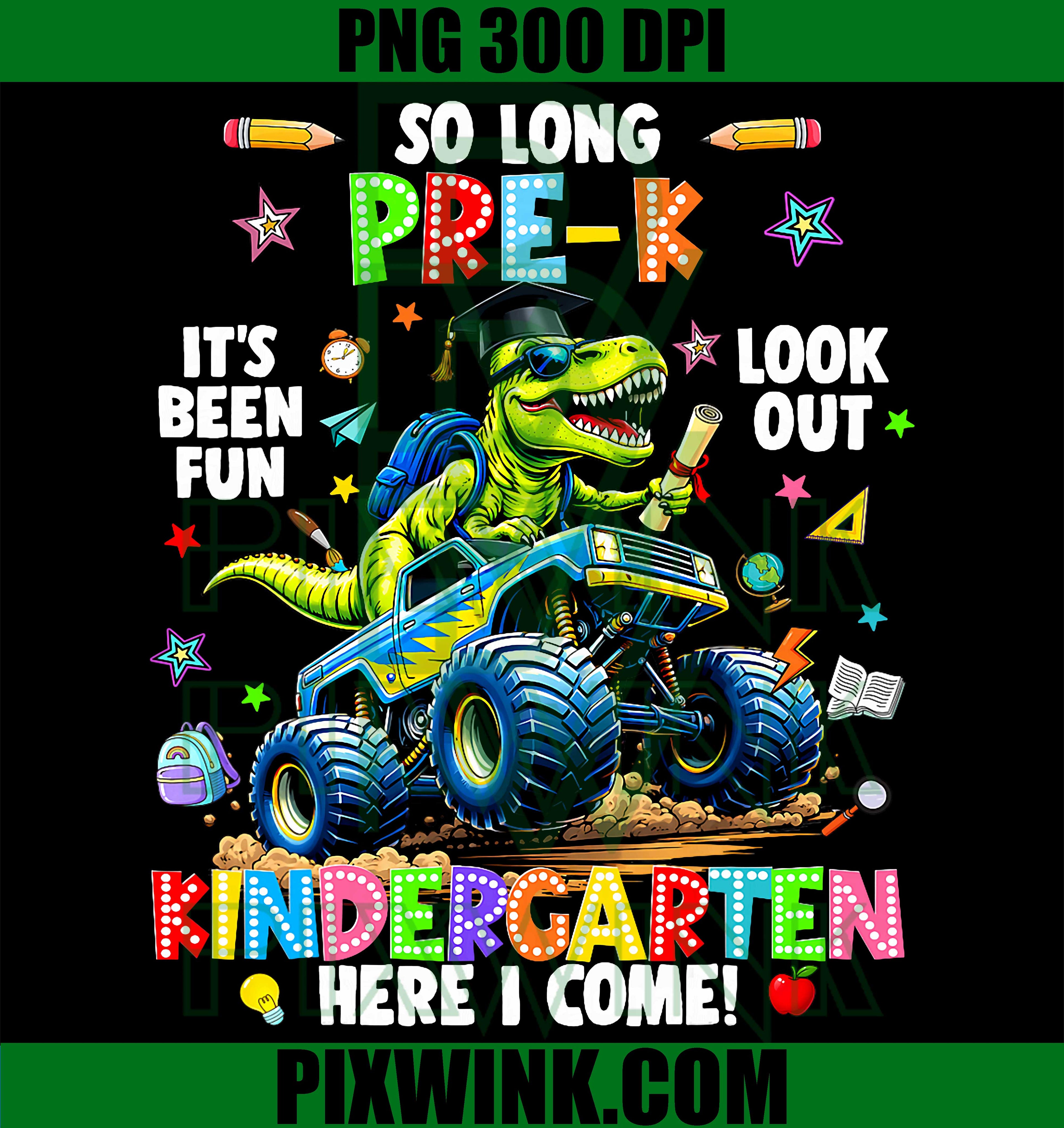 So Long Pre K PNG, Kindergarten Graduation Boy PNG