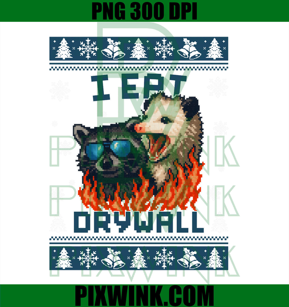 I Eat Cement Funny Cat Meme Ugly Christmas PNG