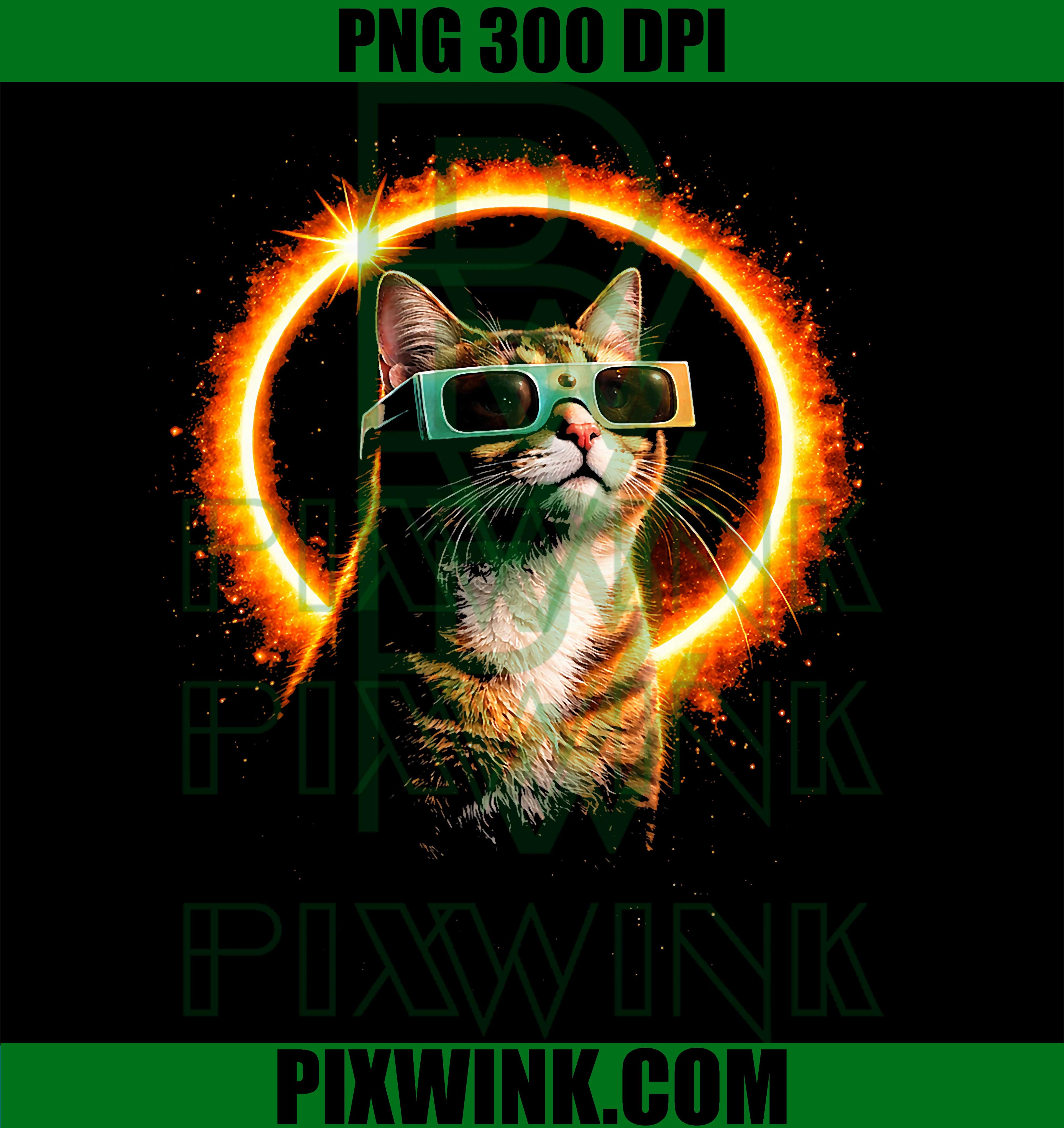 Solar Eclipse Cat August 12 2026 PNG, Outer Space Design PNG