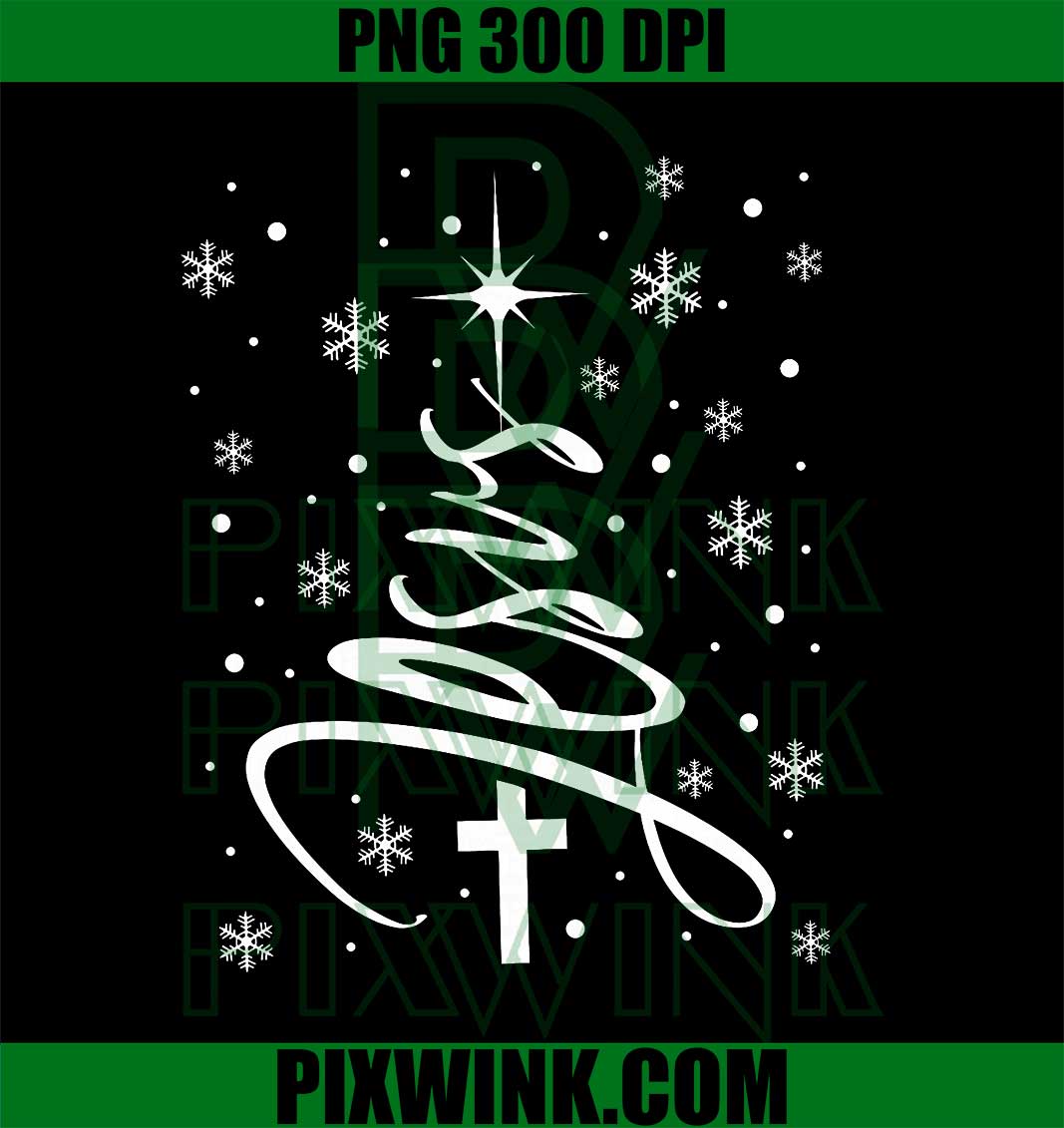 Jesus Christian Xmas Tree Snowflake, Holiday Merry Christmas PNG