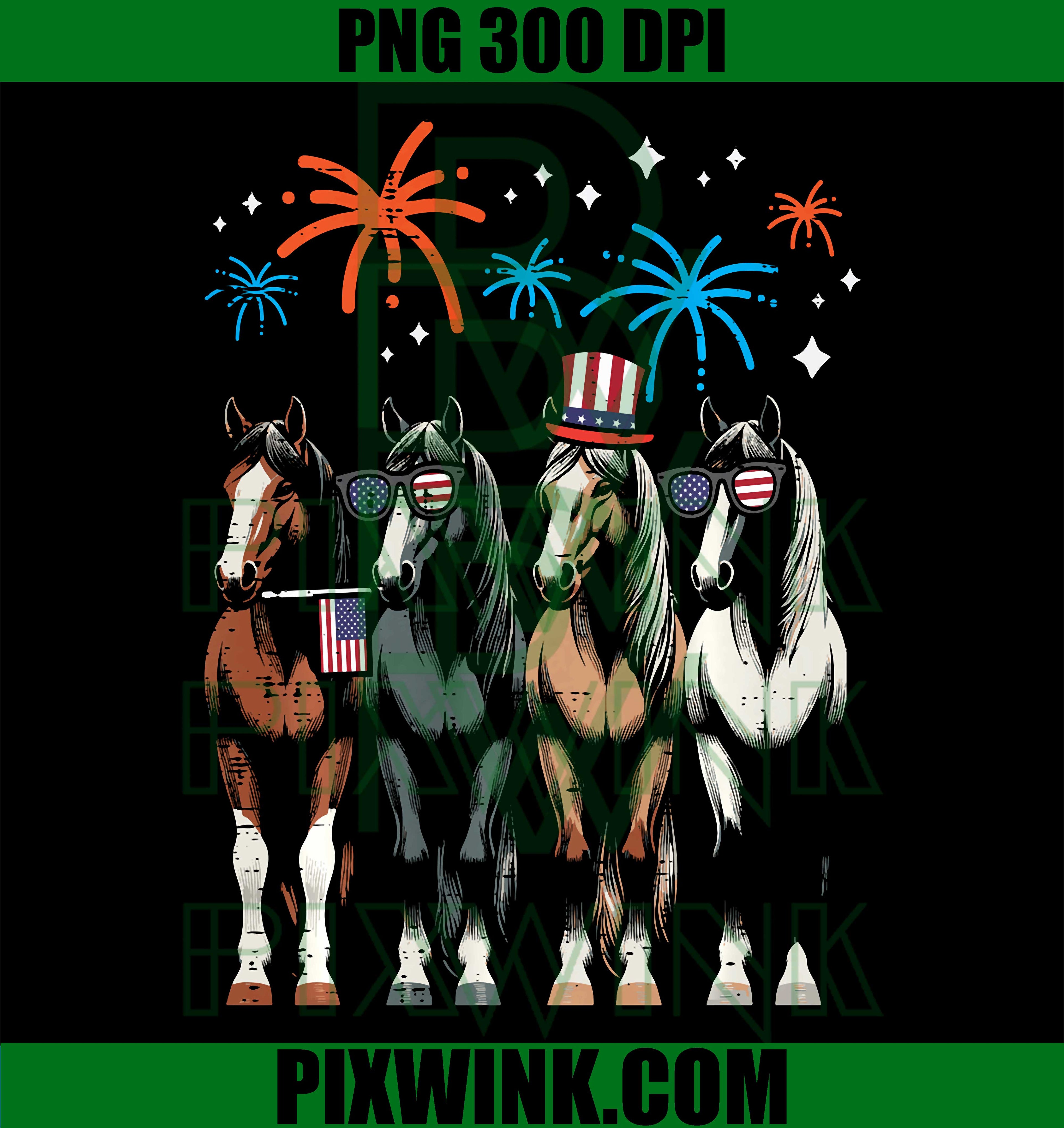 Horse Equestrian USA PNG, Patriotic Independence Day Horse PNG