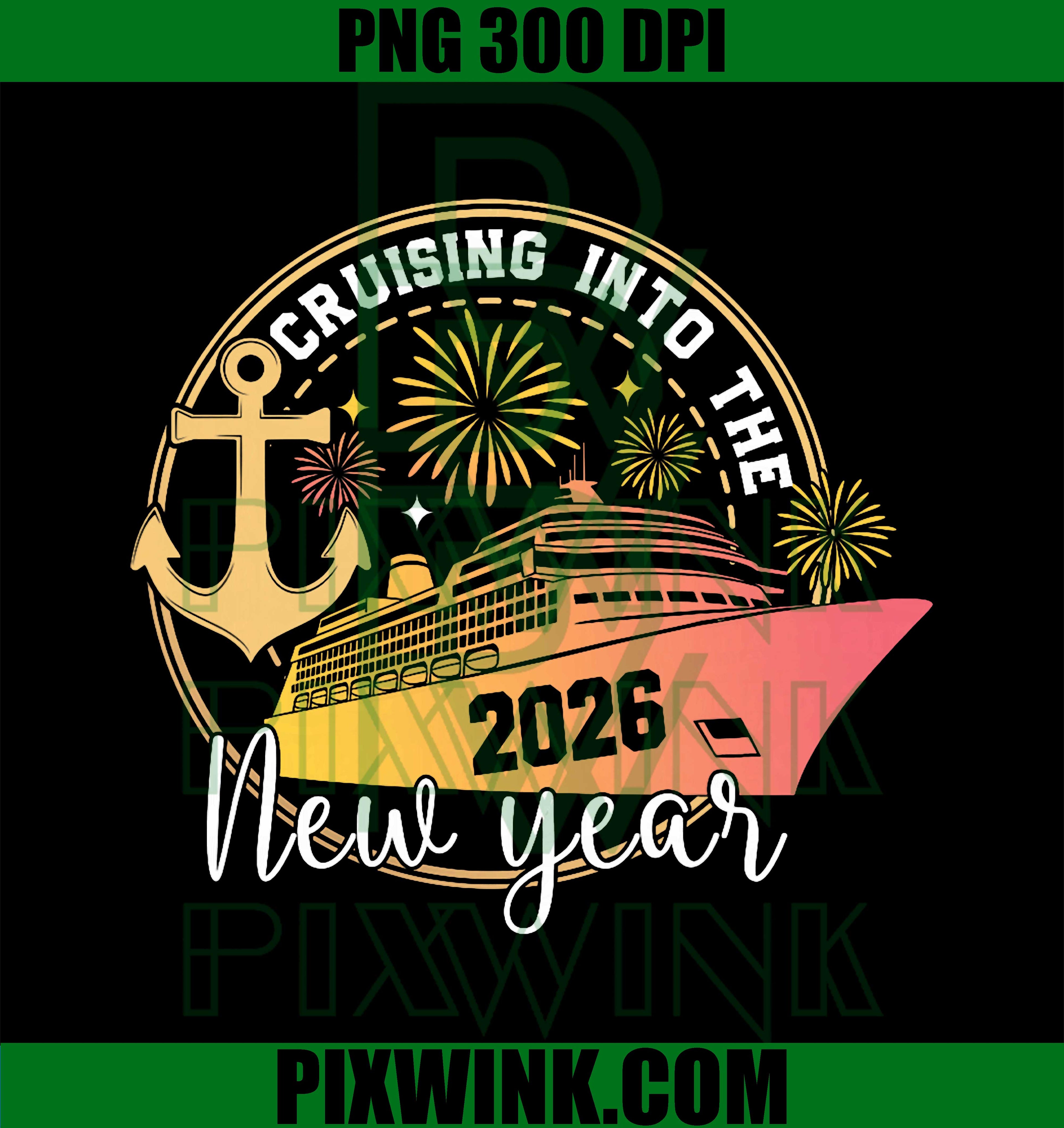 Cruising Into The New Year 2026 Happy Family Trips PNG