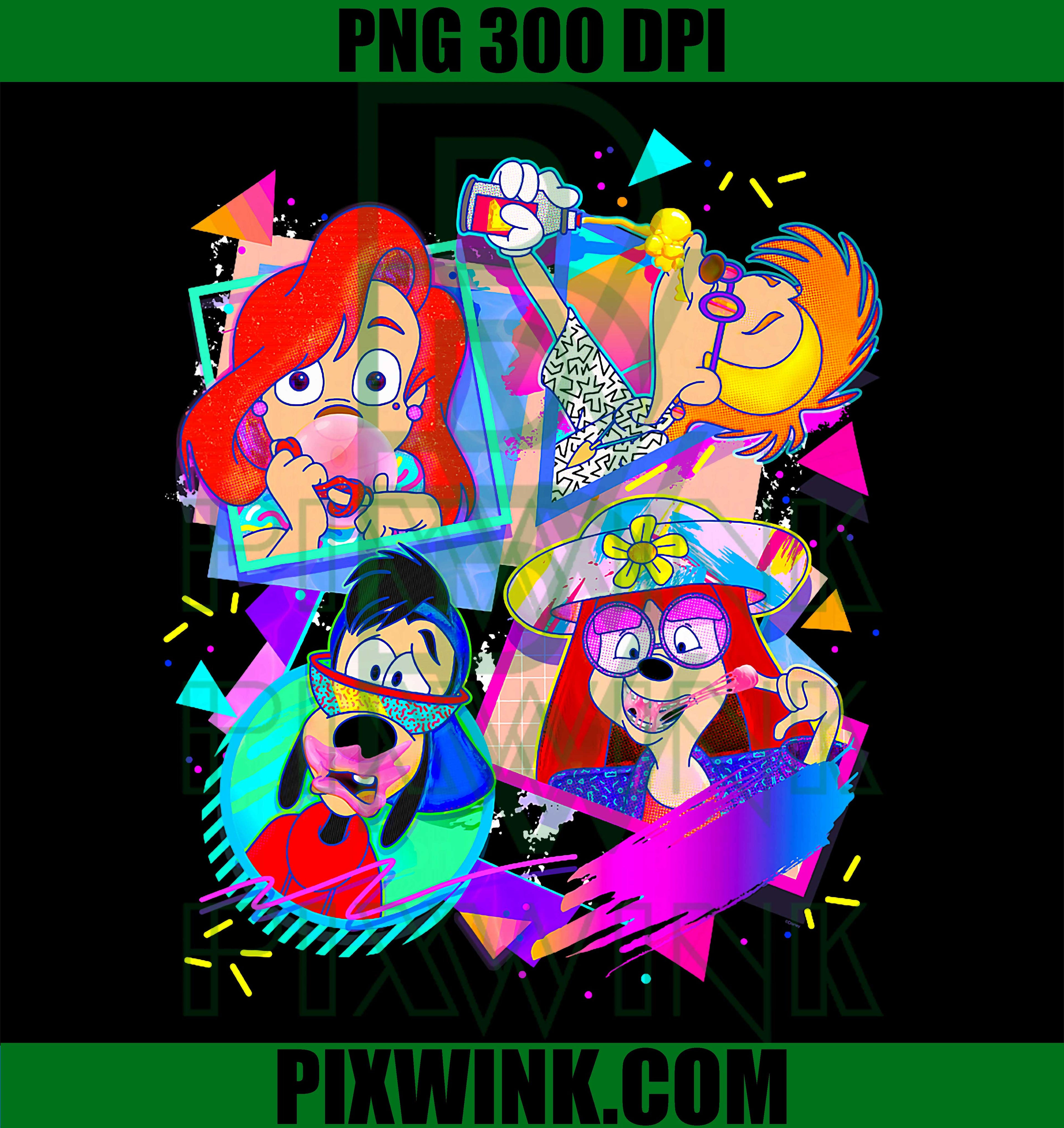 Disney A Goofy Movie Bubble Gum PNG, Retro Nineties PNG