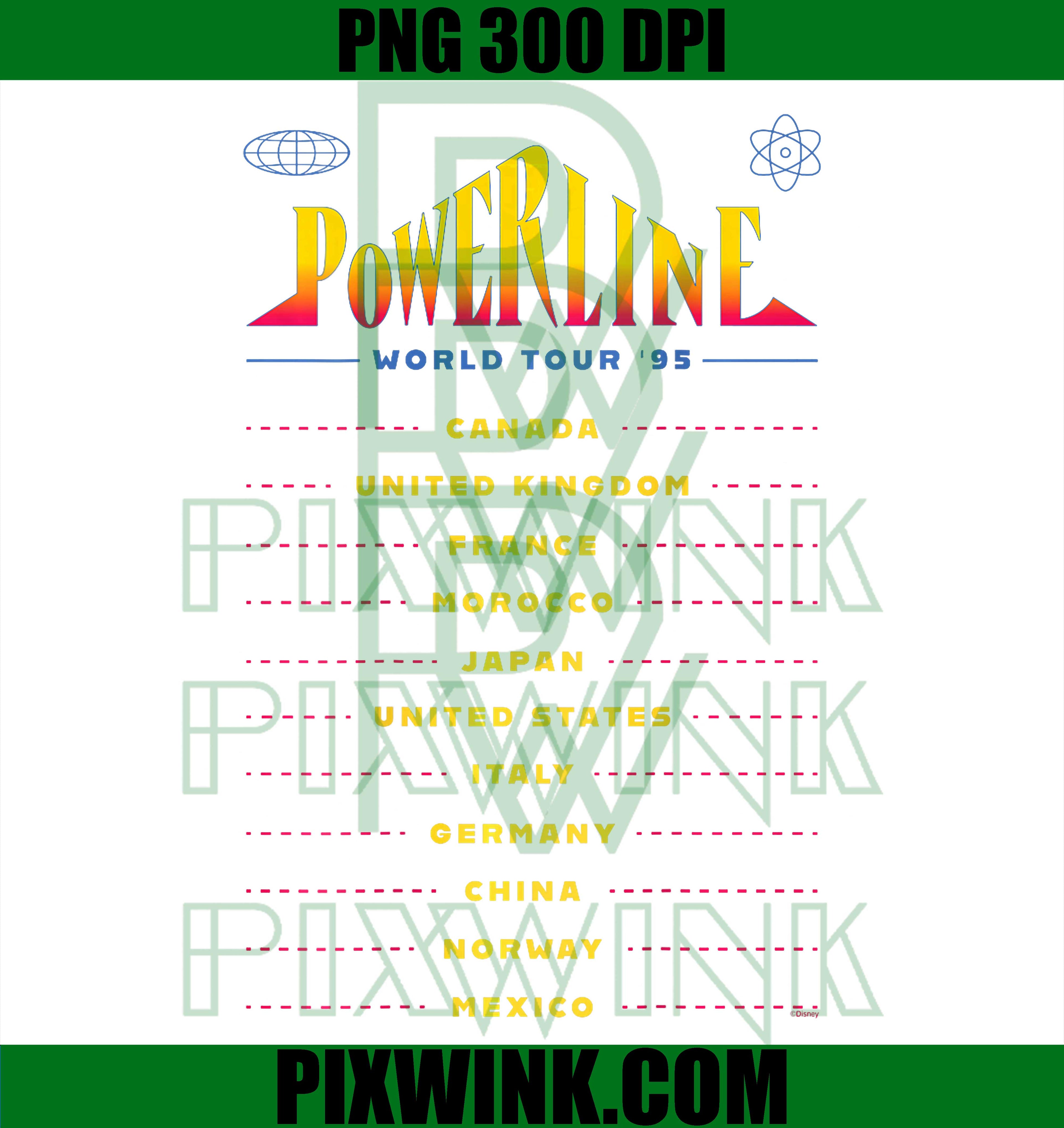 Disney A Goofy Movie Powerline World Tour '95 2-Sided Rock PNG
