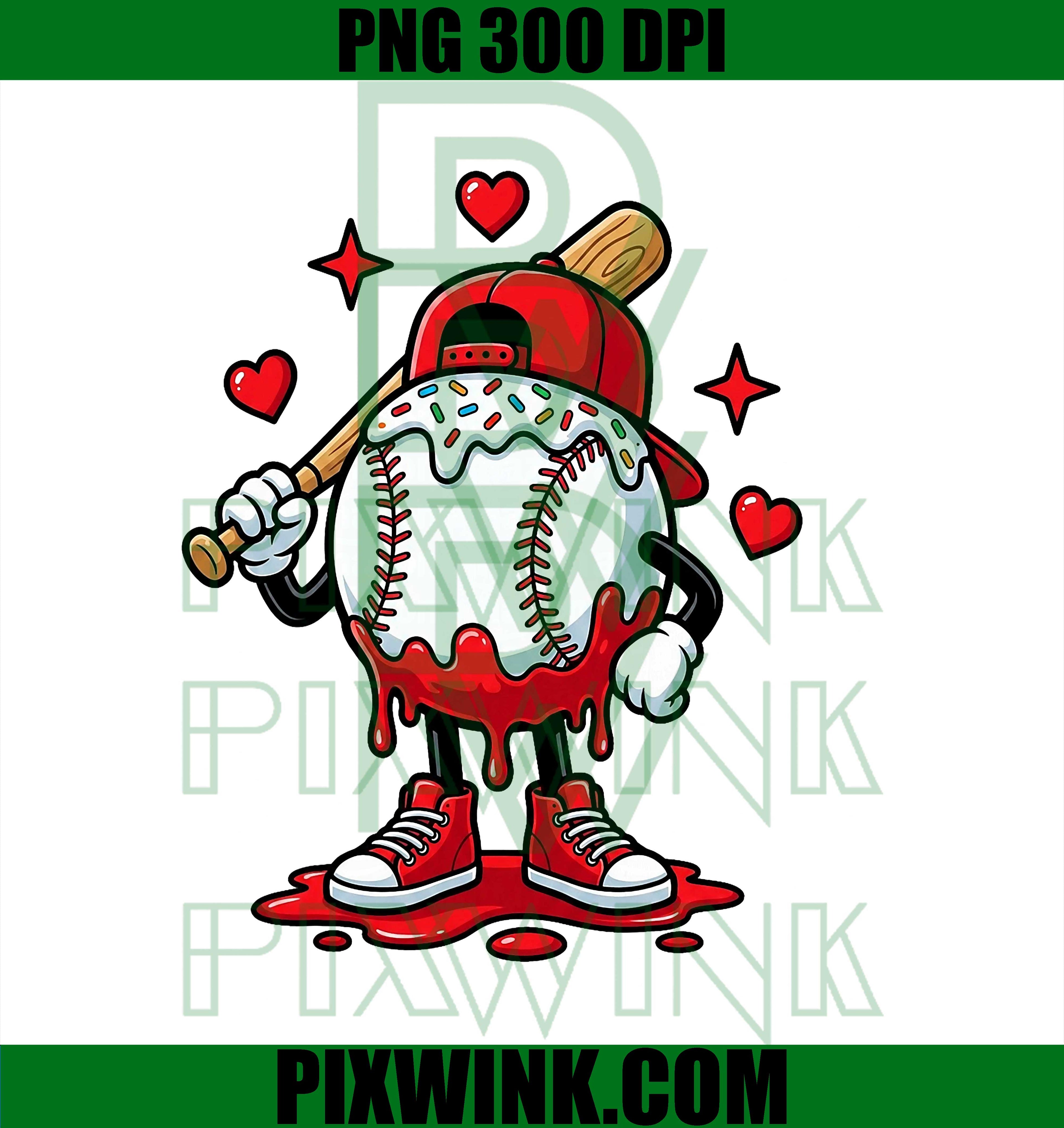 Baseball Ice Cream, Valentine Apparel PNG
