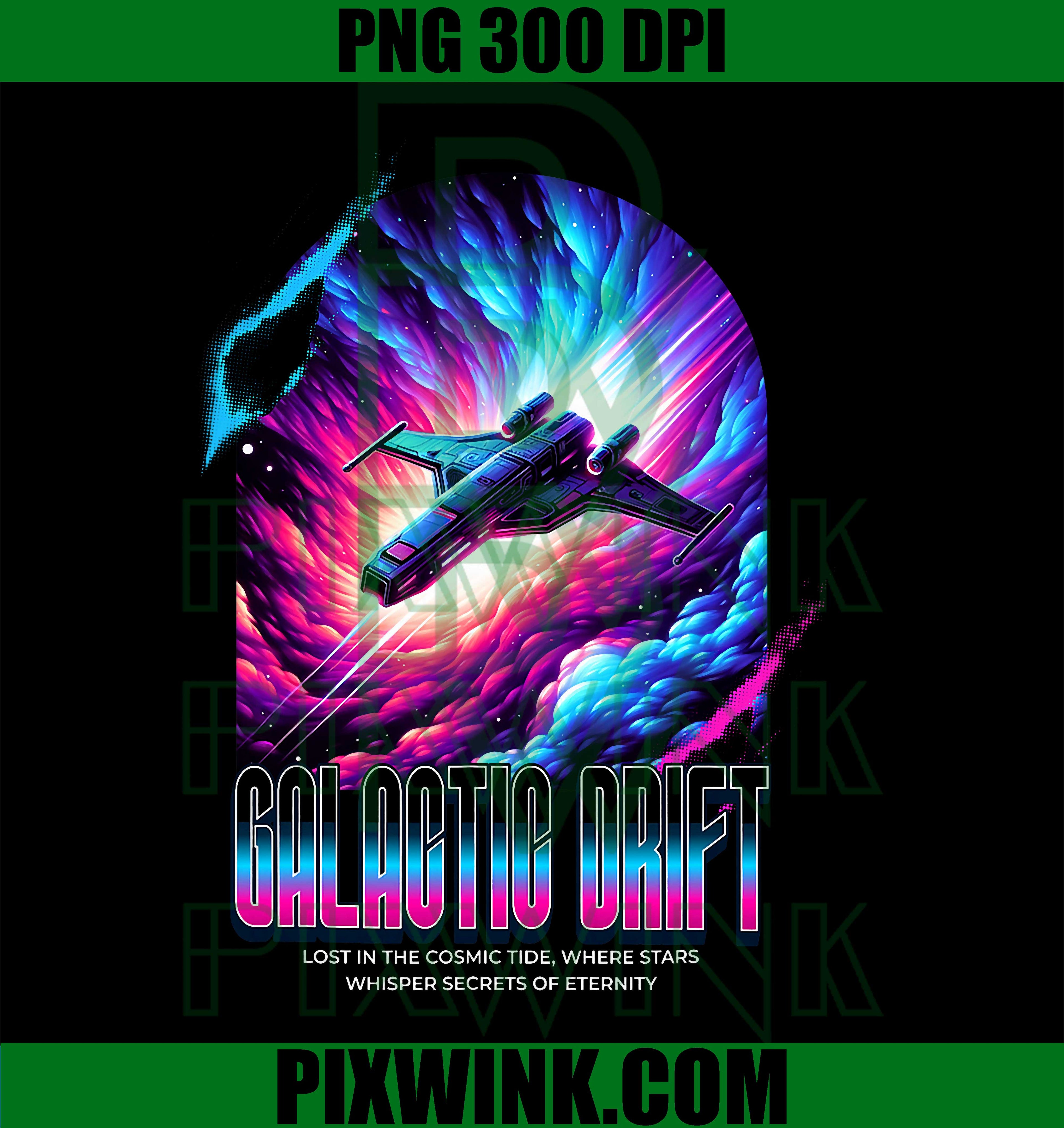 Galactic Drift Sci Fi PNG, Cosmic Tide Space Art PNG
