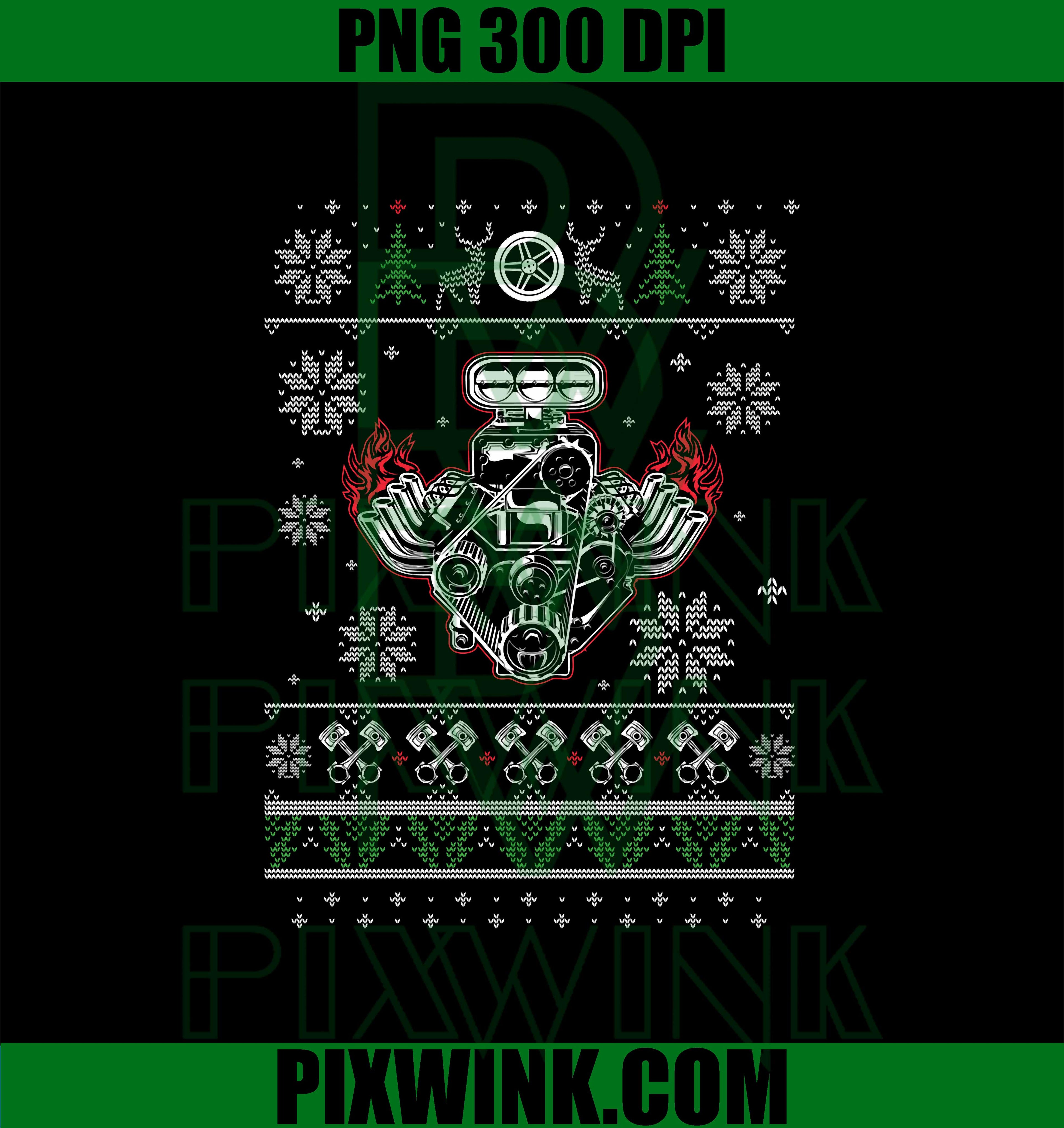 Muscle Car V8 Engine Lovers PNG, Funny Mechanic PNG, Engine Block PNG