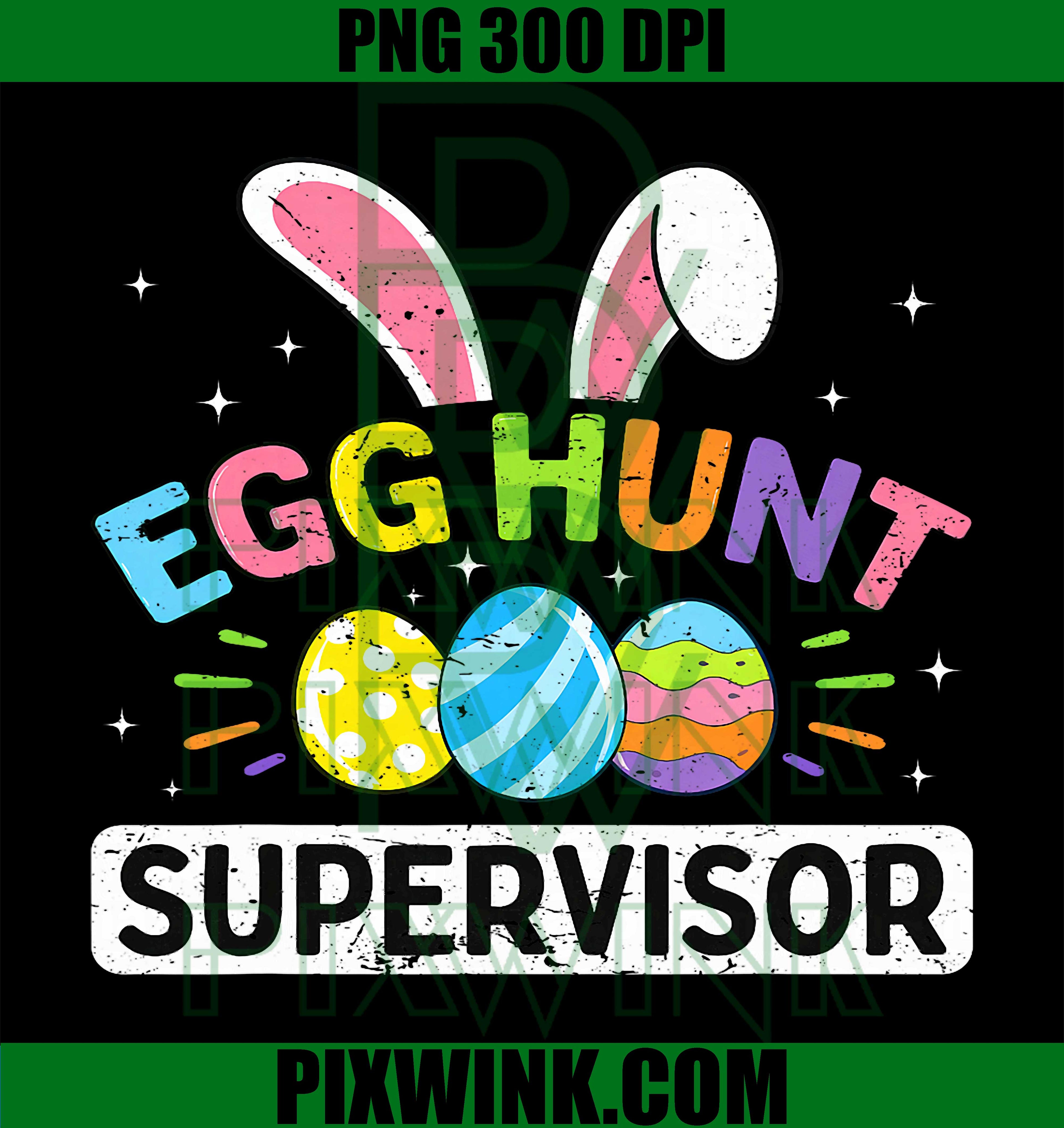 Easter Egg Hunt Supervisor PNG, Funny Family Easter Hunting PNG