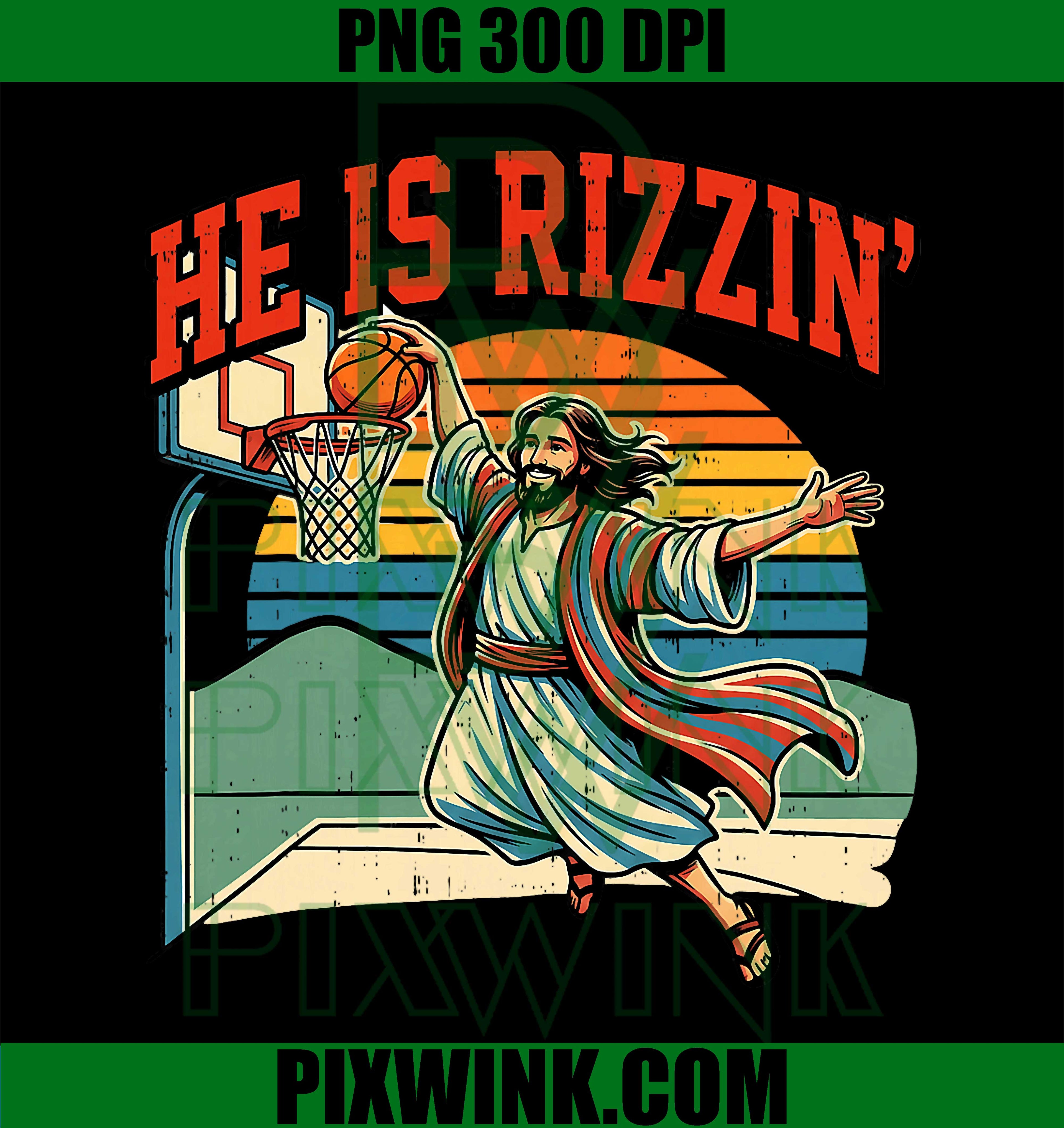 He Is Risen PNG, Easter Jesus PNG, Christian Basketball PNG