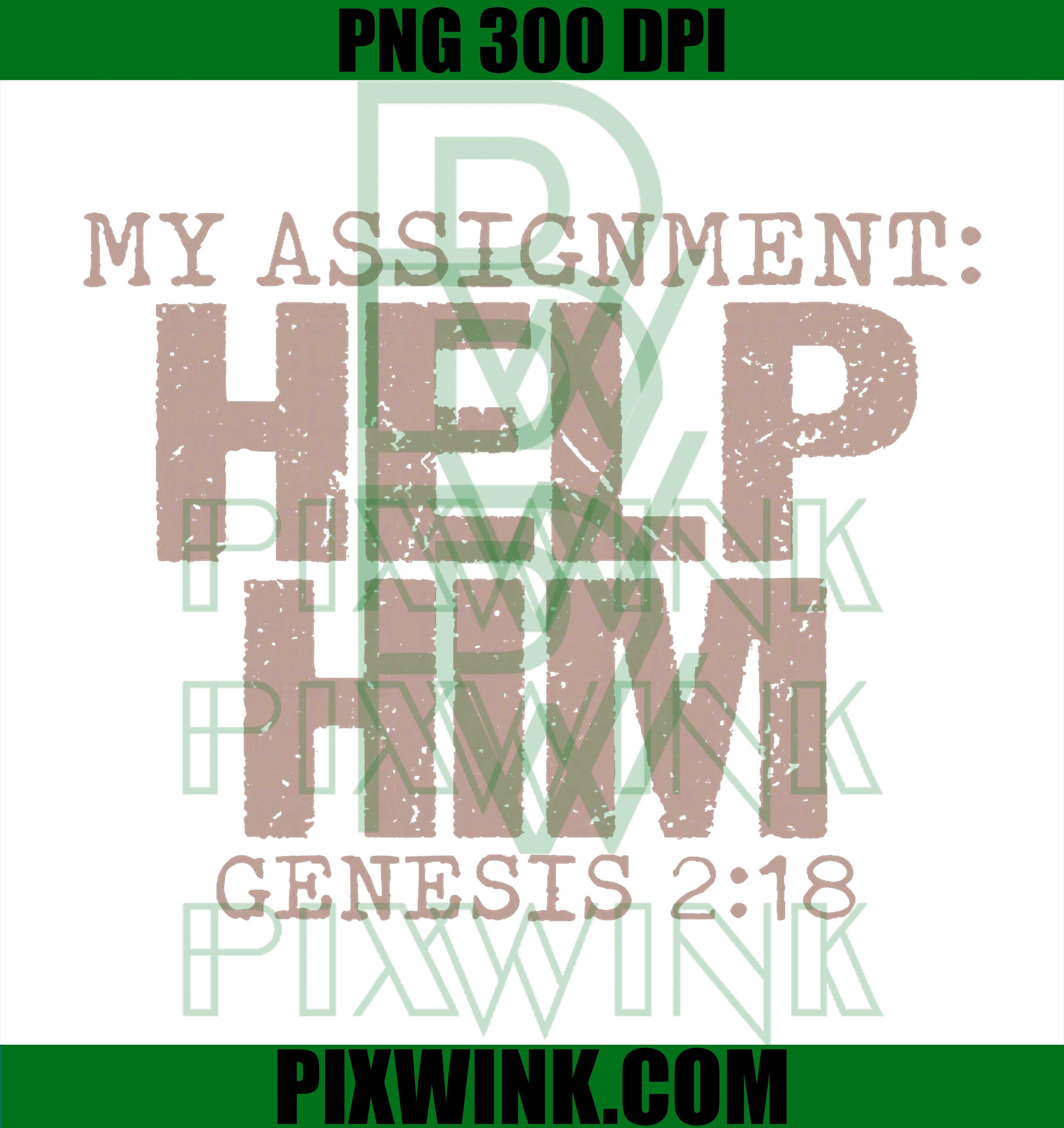 My Assignment Help Him PNG, Genesis 2:18 PNG, Christian Faith PNG