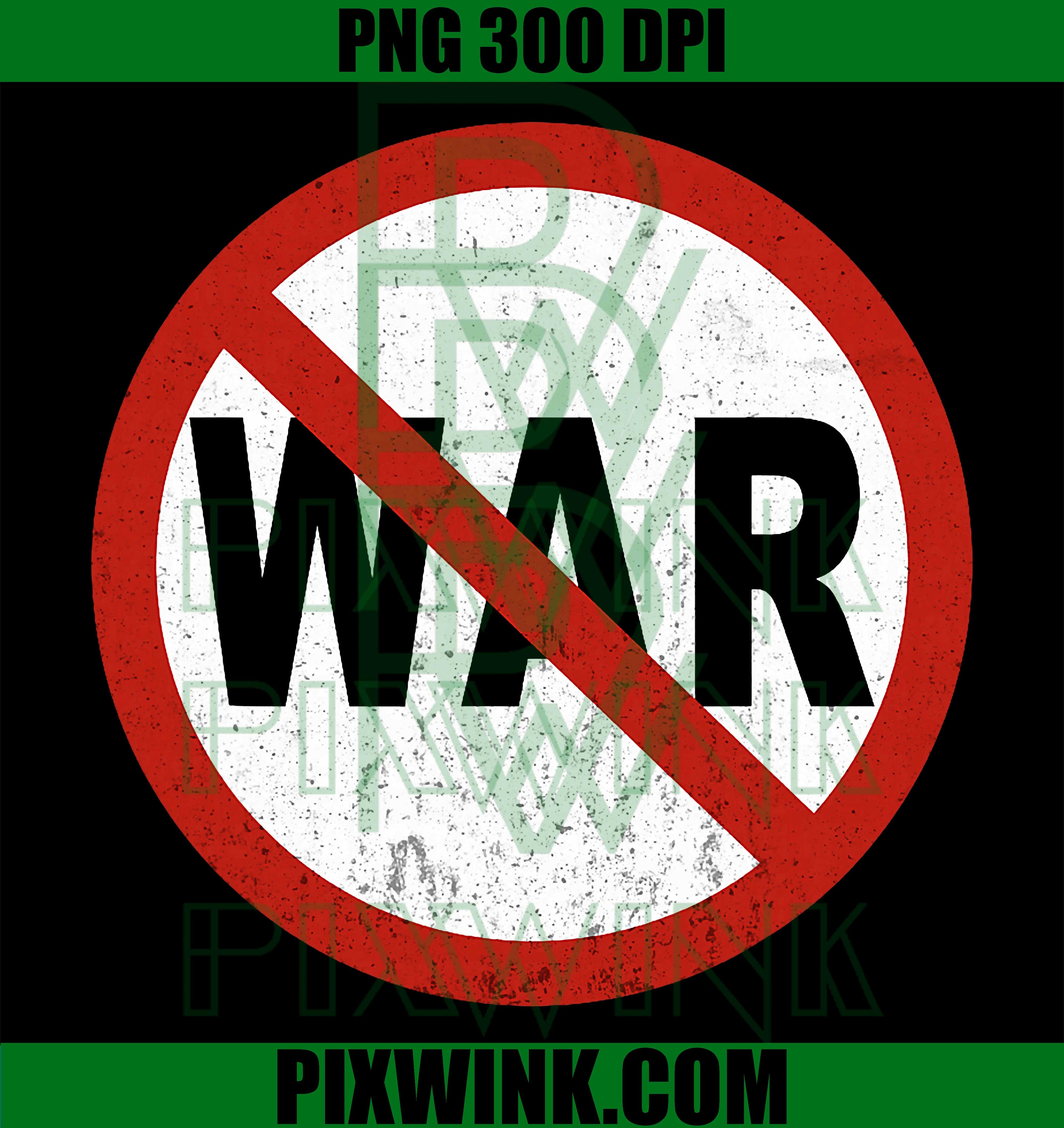 Anti War No War PNG, Peace Protest Graphic PNG