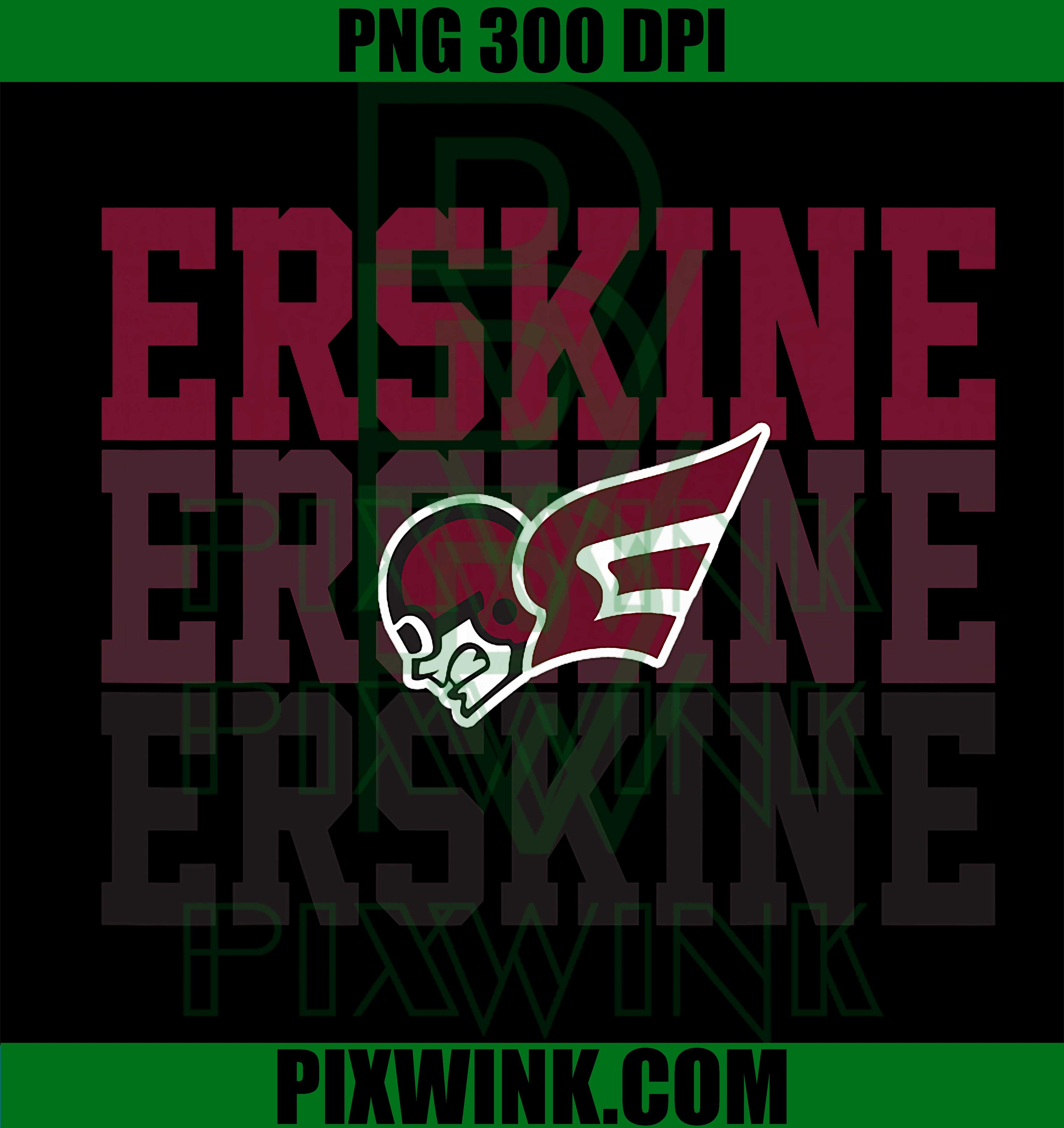 Erskine College Athletics PNG Design, Classic College Sports Art