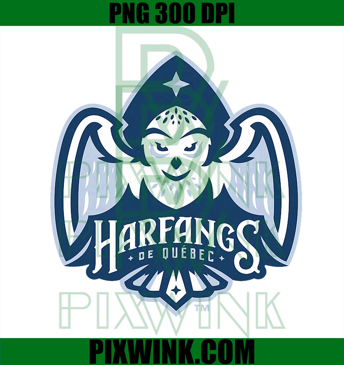 Harfangs De Québec Logo PNG, Owl Mascot PNG, Hockey Team PNG
