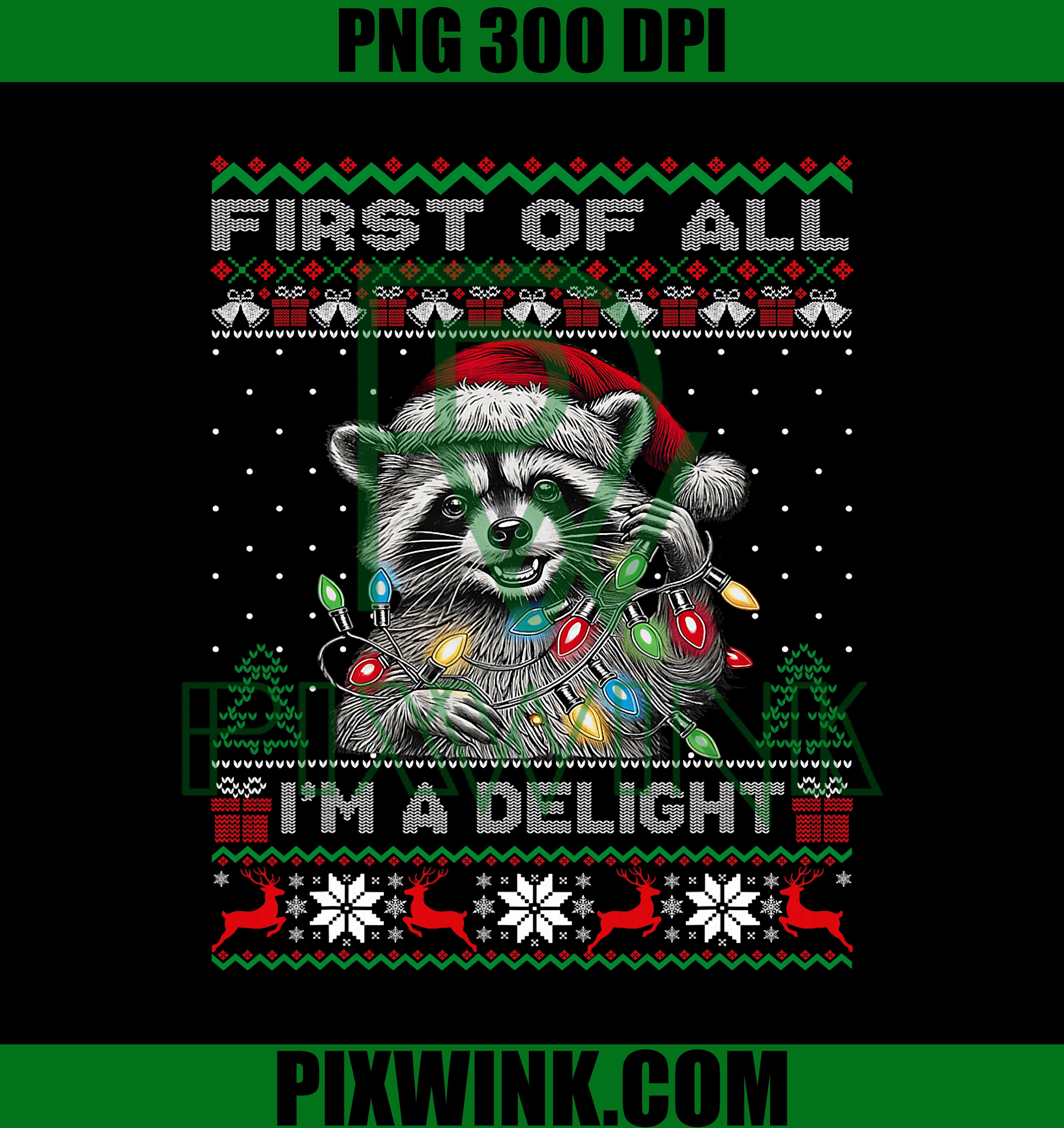  Christmas Racoon Png