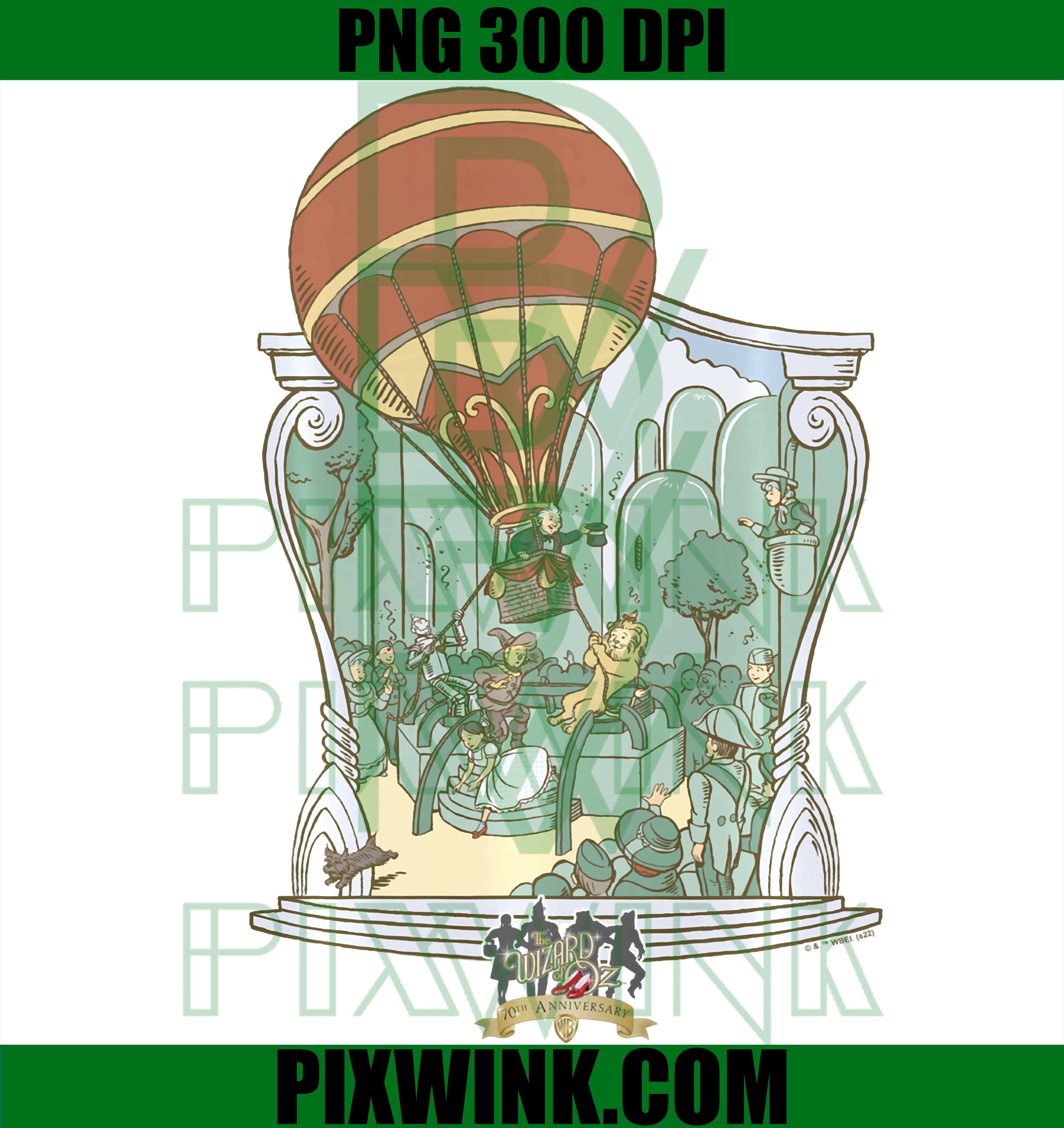 Wizard of Oz Toto Balloon PNG, Escape Hot Air Poster PNG