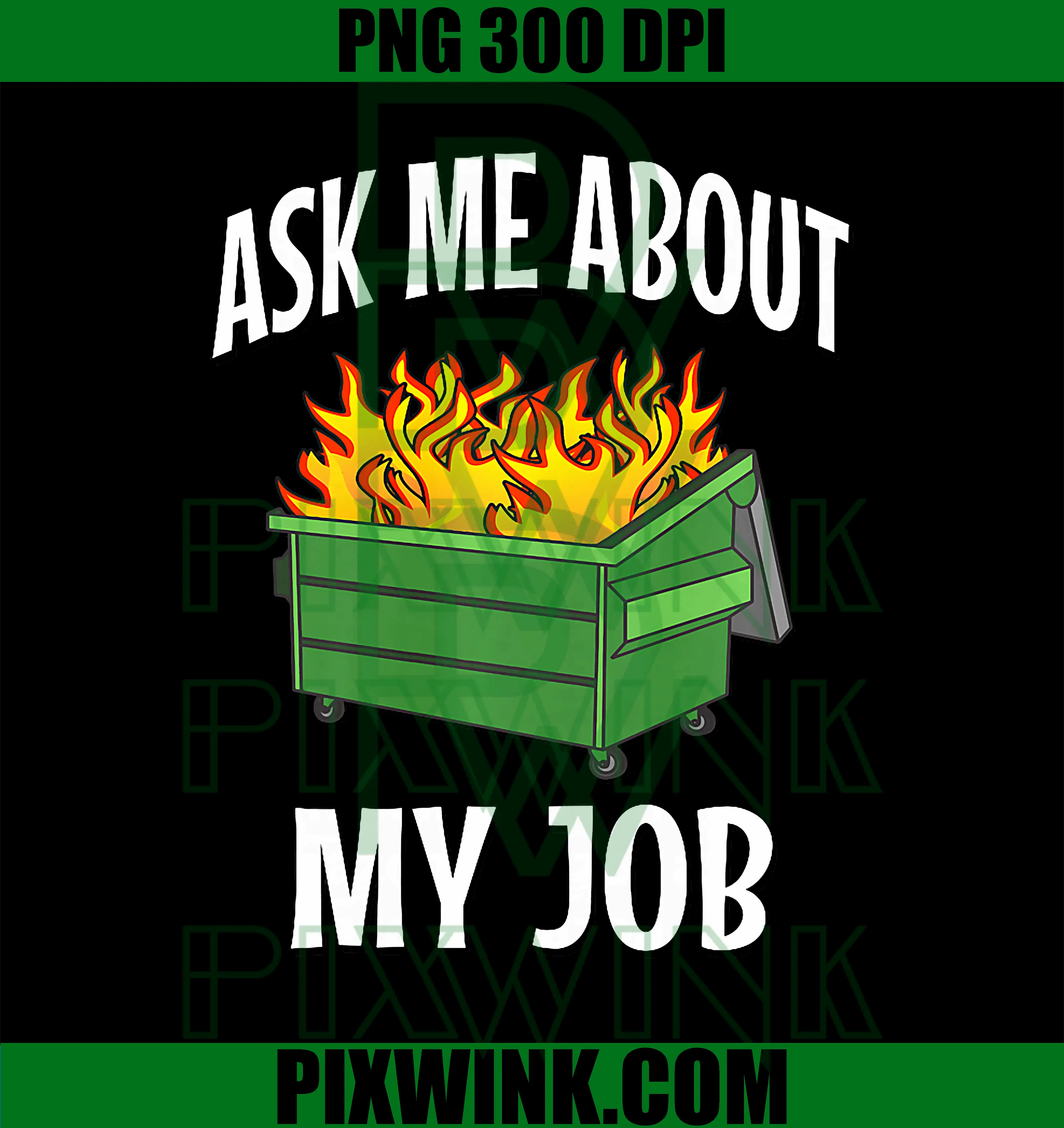 Ask Me About My Job PNG