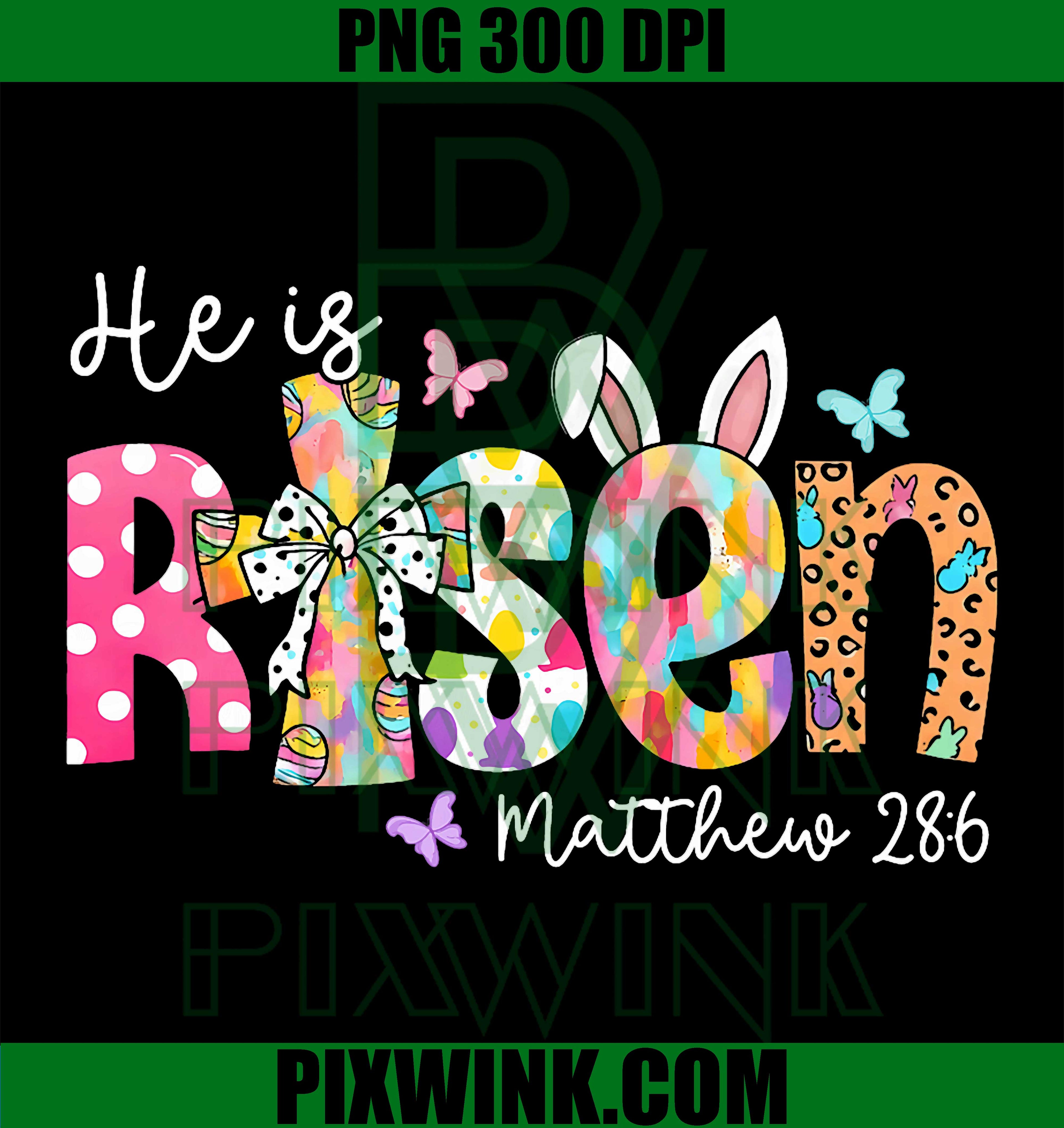 He Is Risen PNG, Jesus Easter PNG, Christian Easter PNG