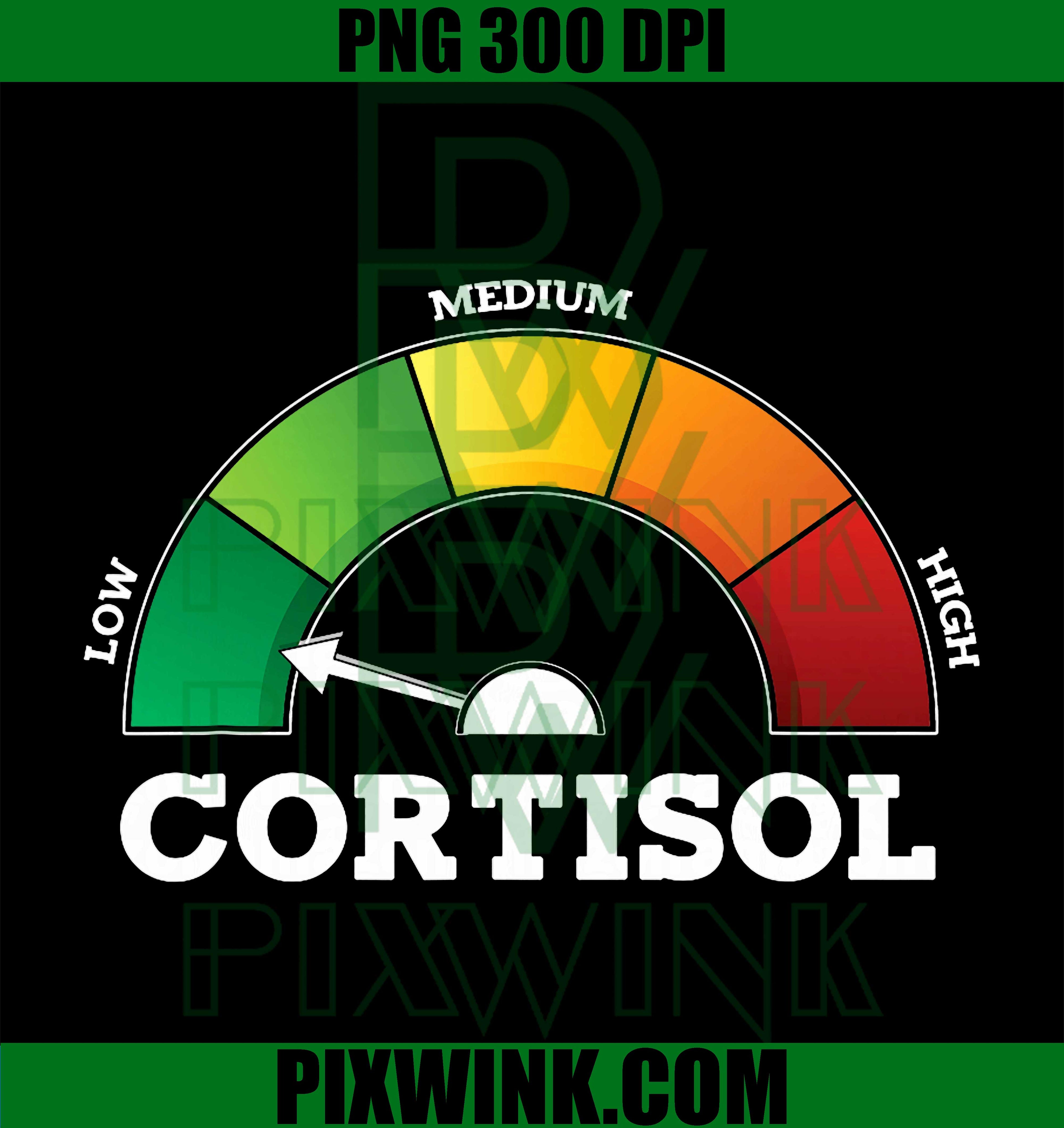 Low Cortisol Levels PNG, Funny Hormone Humor Quote PNG