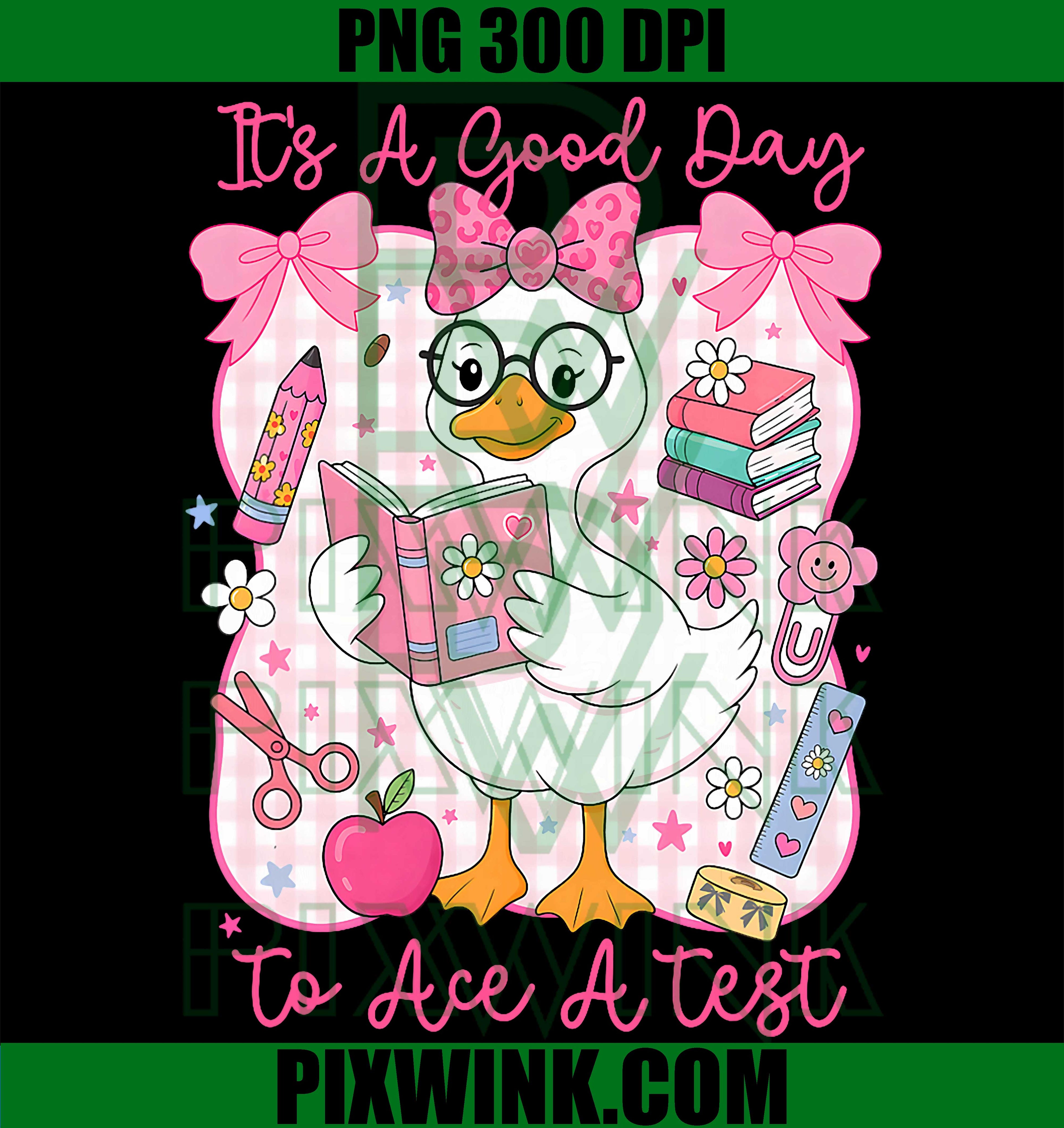 Ace A Test PNG, Silly Goose Test Day PNG Student Humor Design