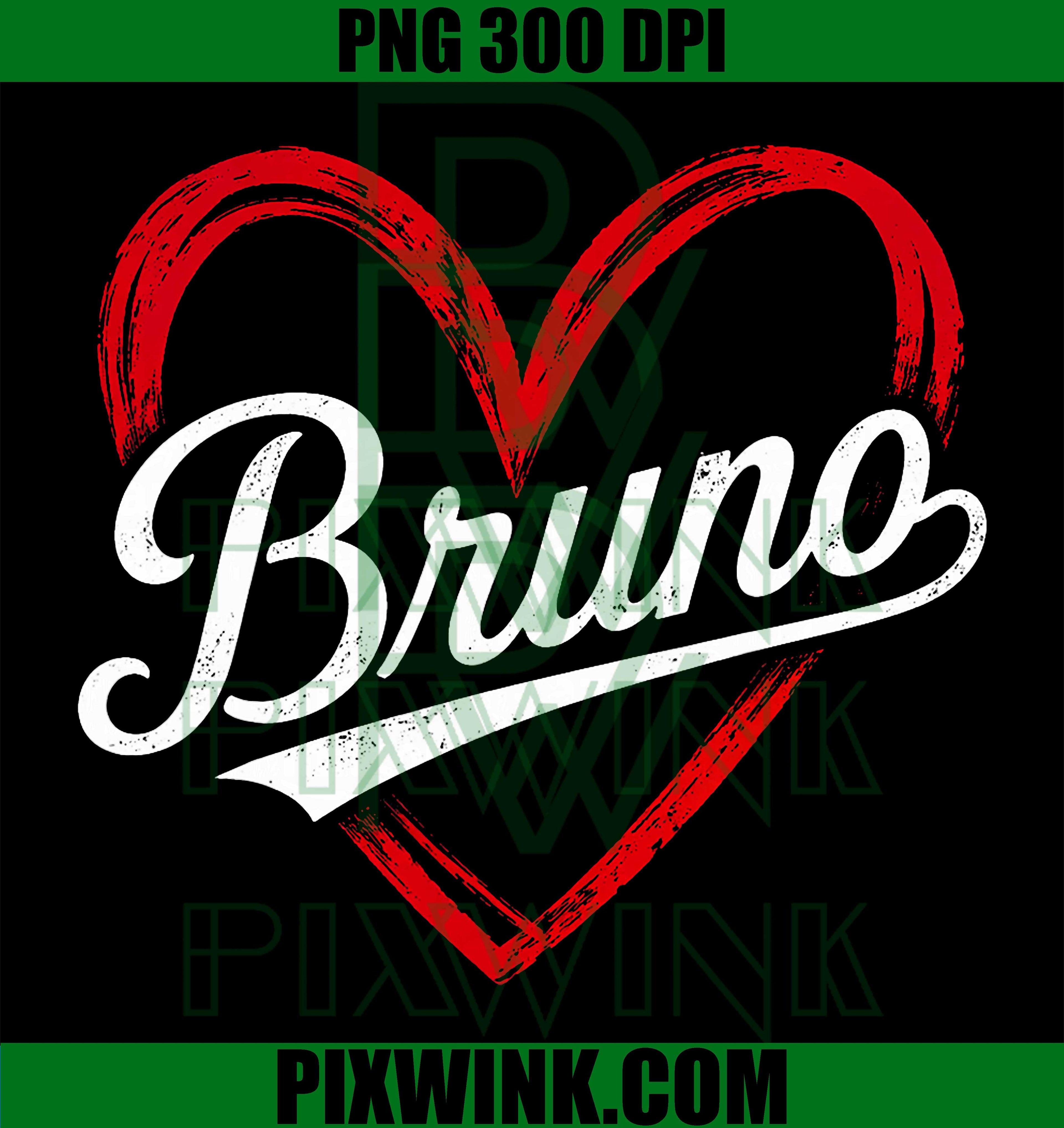 Vintage Bruno PNG, Retro Classic Design PNG