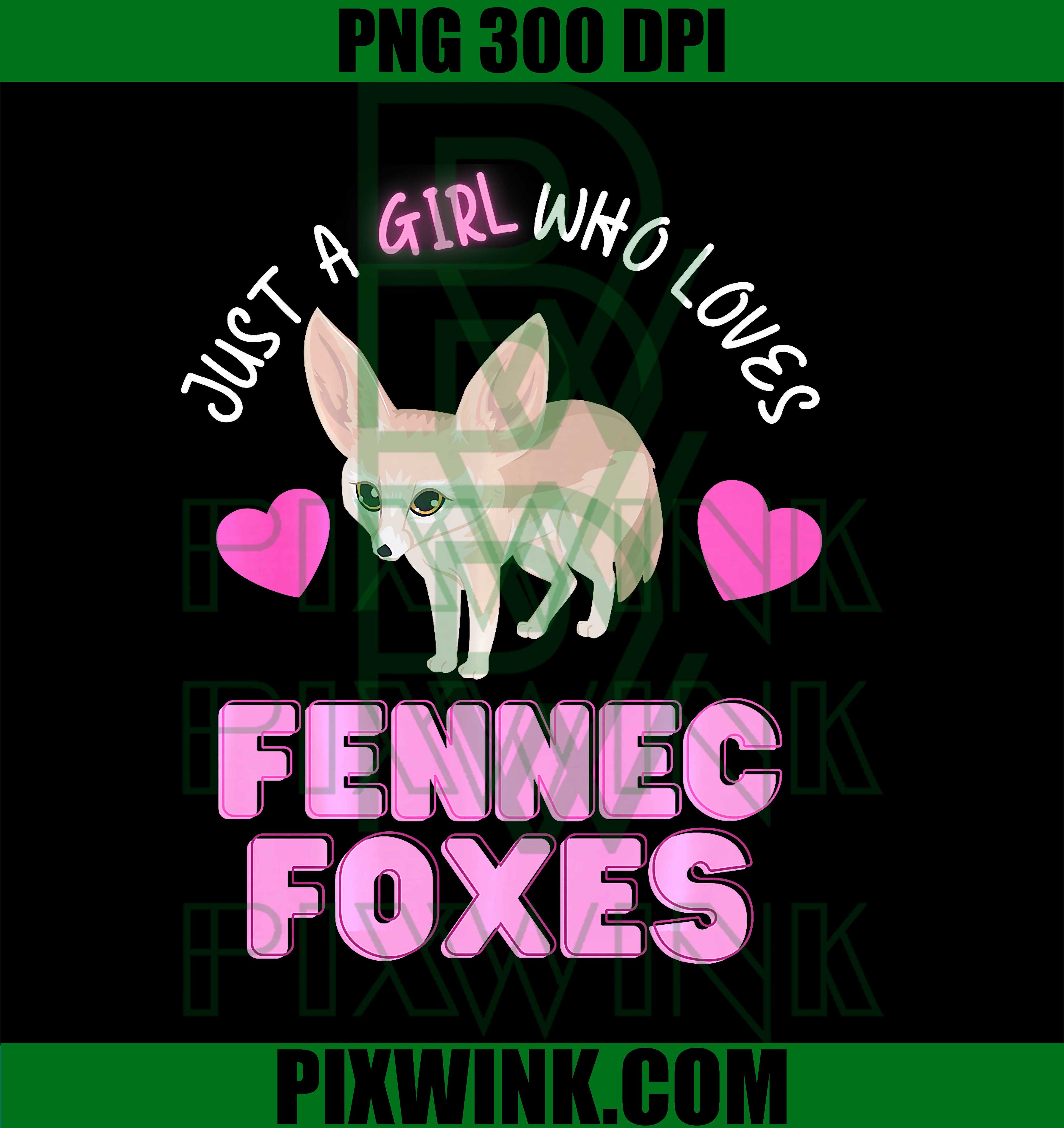 Just A Girl Who Loves Fennec, Foxes Cute Girl Love Fennec PNG