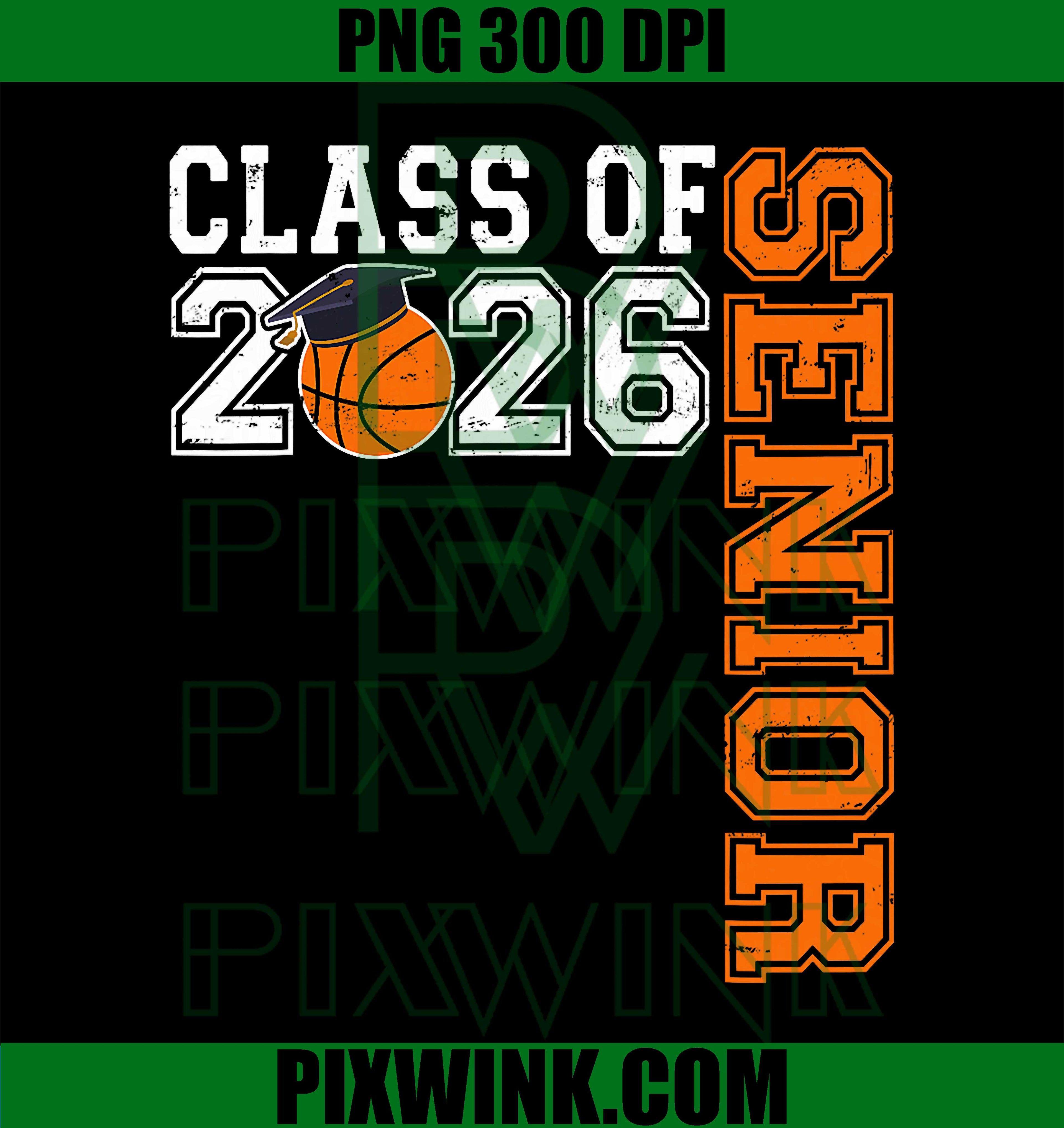 Graduate Senior, Class of 2026, Basketball Player Graduation PNG