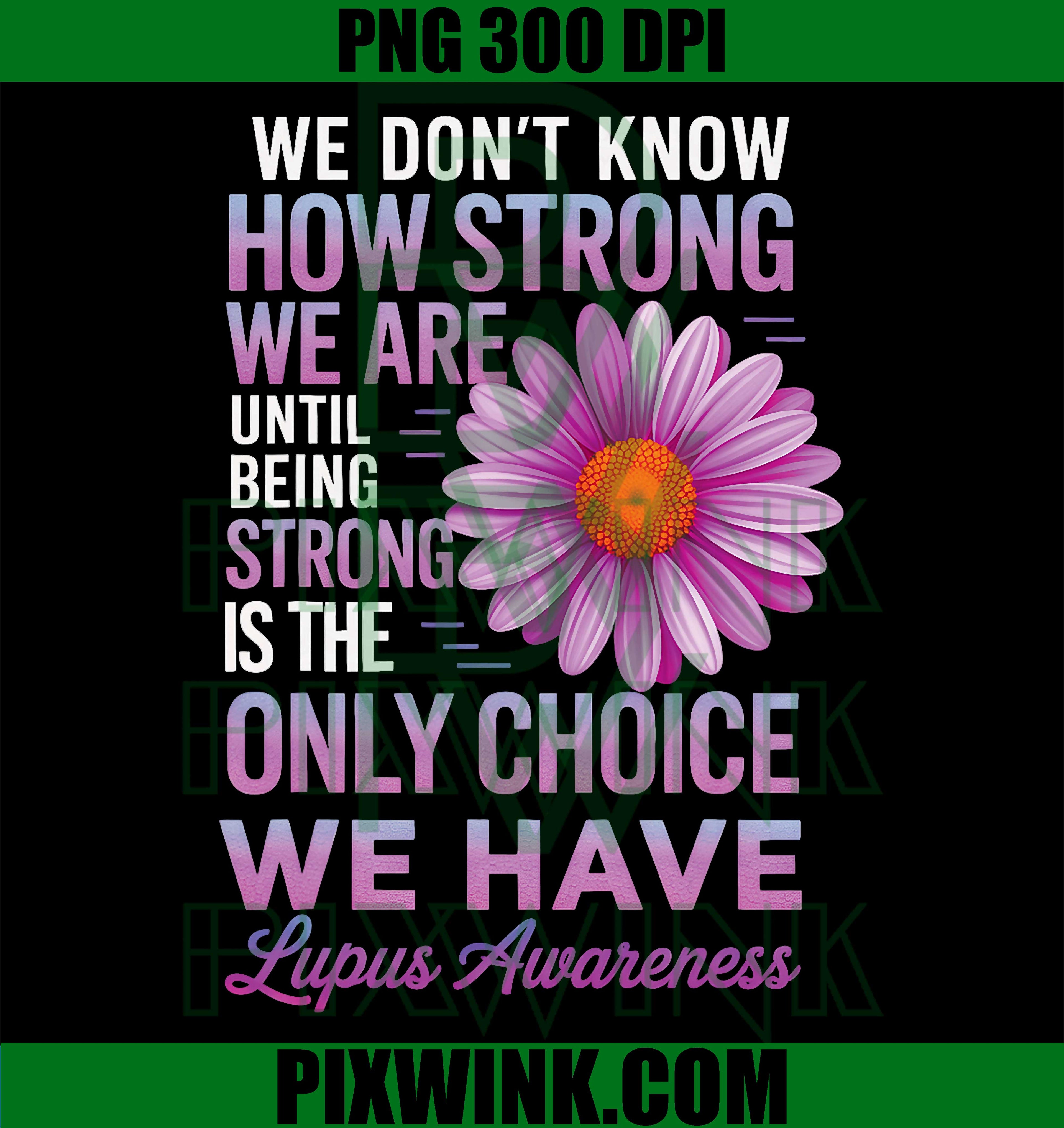 Lupus Awareness PNG, Purple Daisy PNG May We Wear Purple Design
