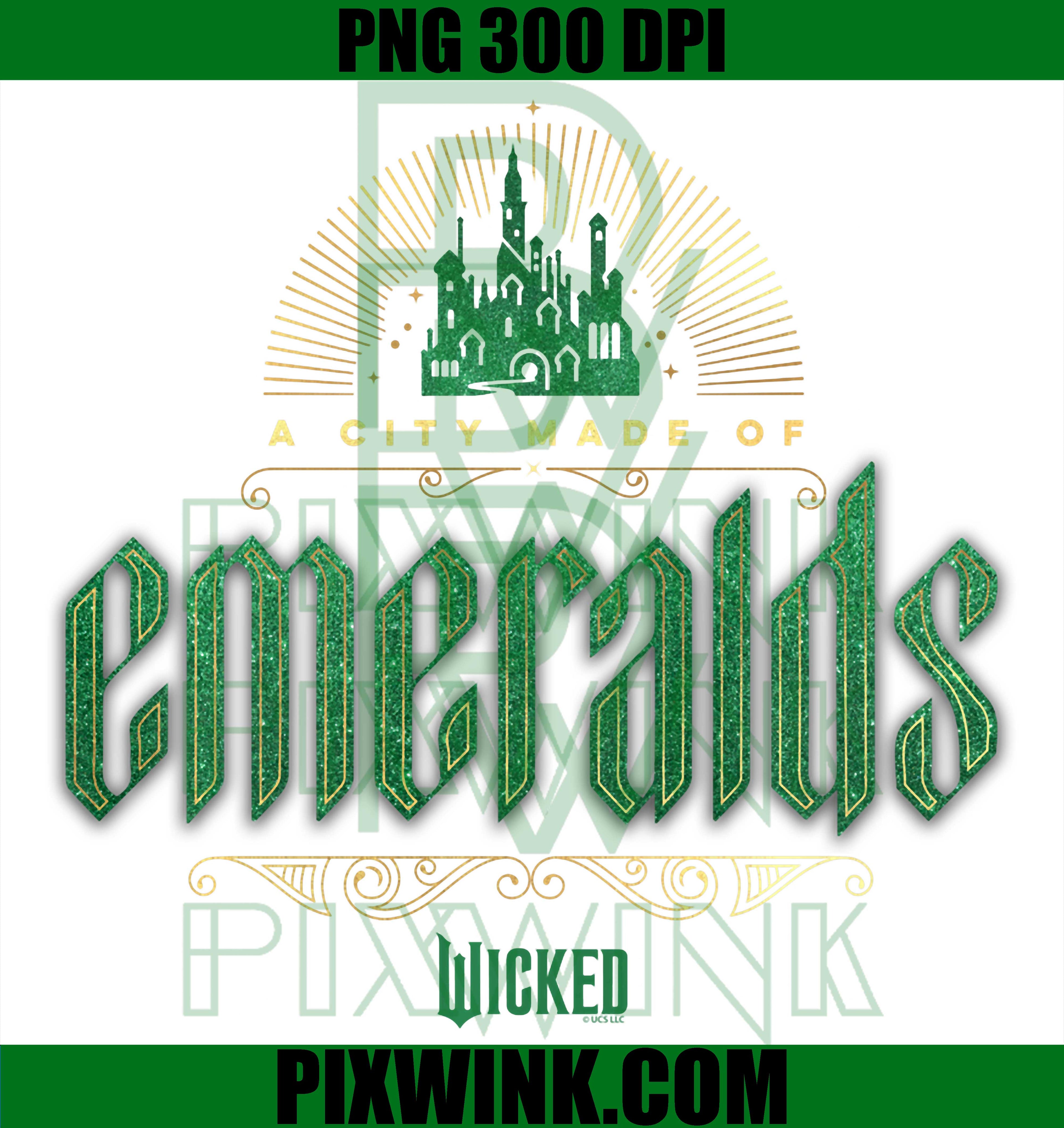 Wicked Emerald City PNG, Front Back Fantasy City PNG