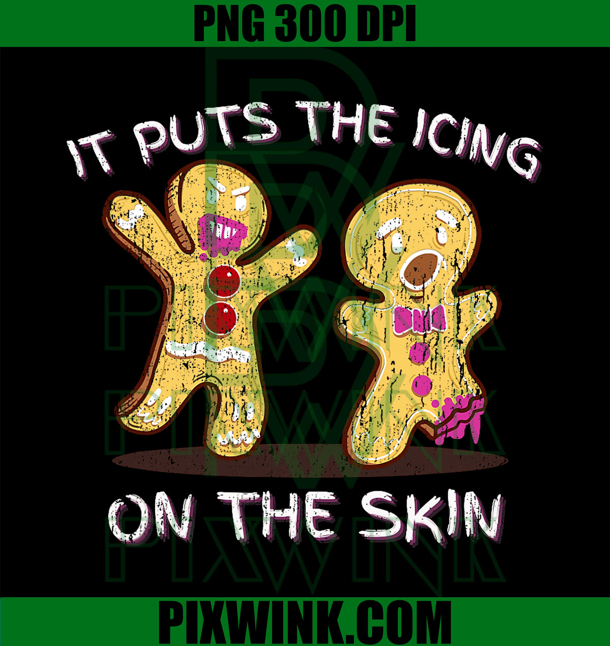 Gingerbread Man Horror PNG, It Puts The Icing On The Skin PNG