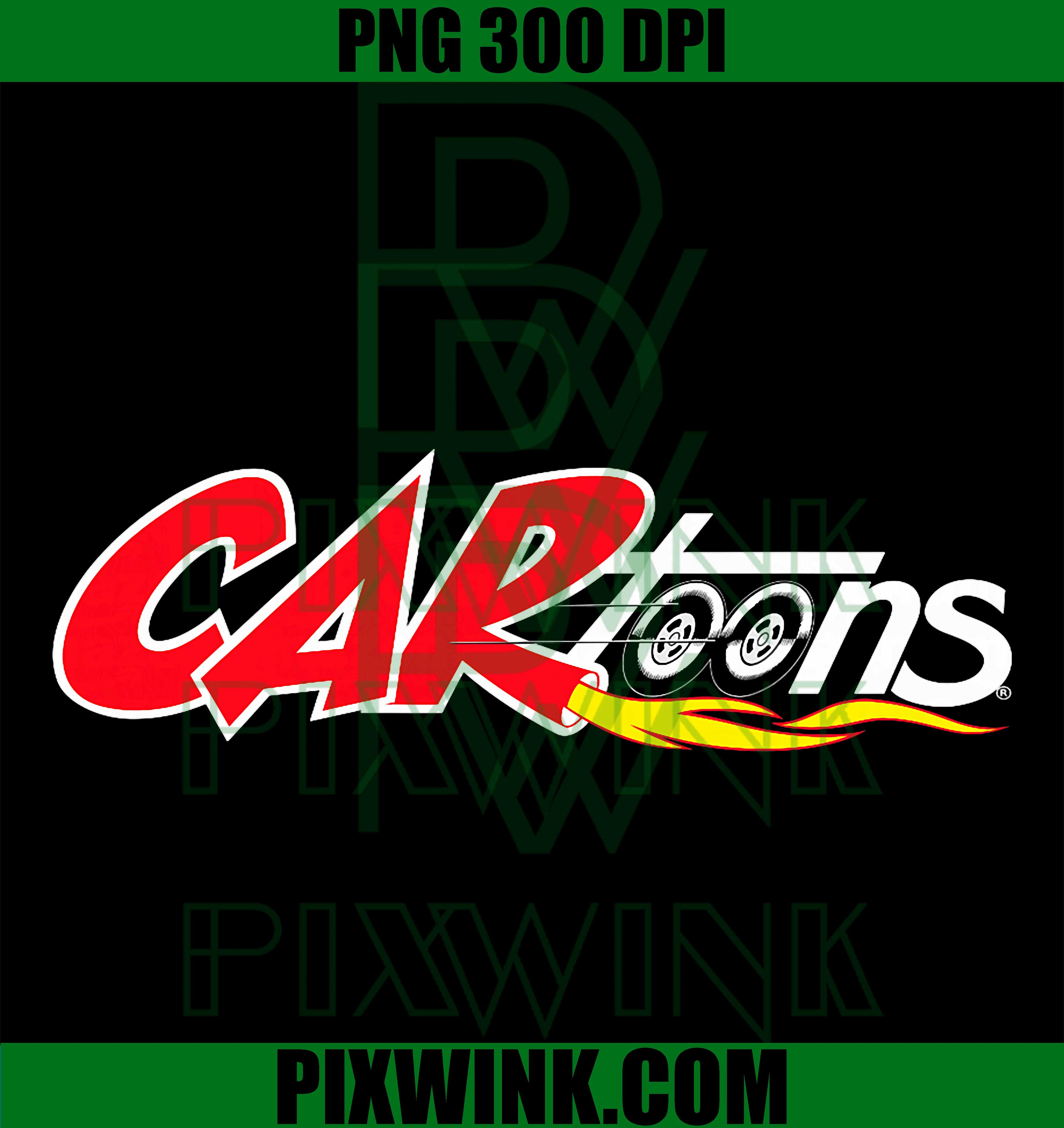 CARtoons Classic Logo PNG, Retro Car Graphic PNG, Vintage Cartoon PNG