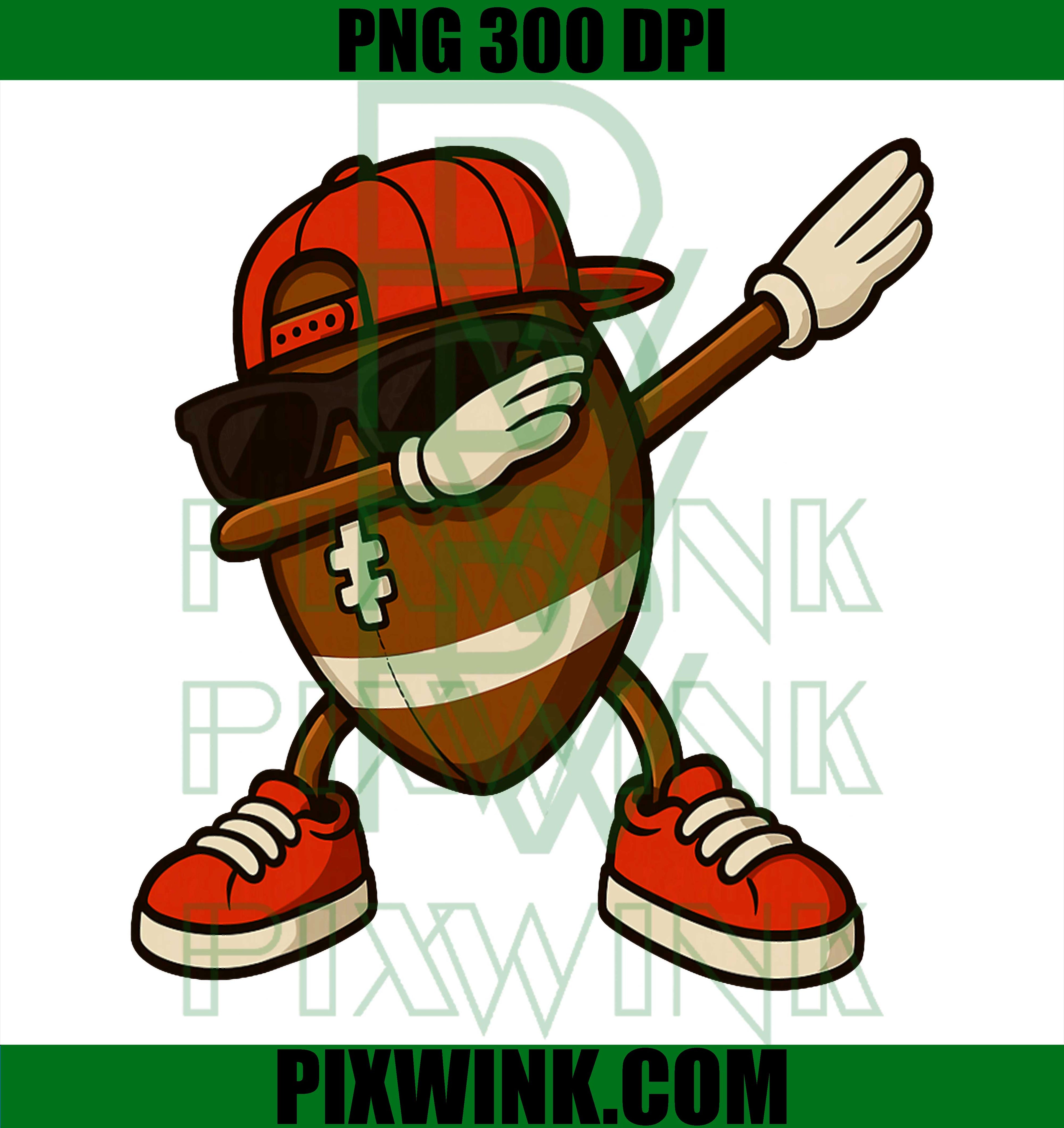 Funny Dabbing Football, Dab with Cap PNG