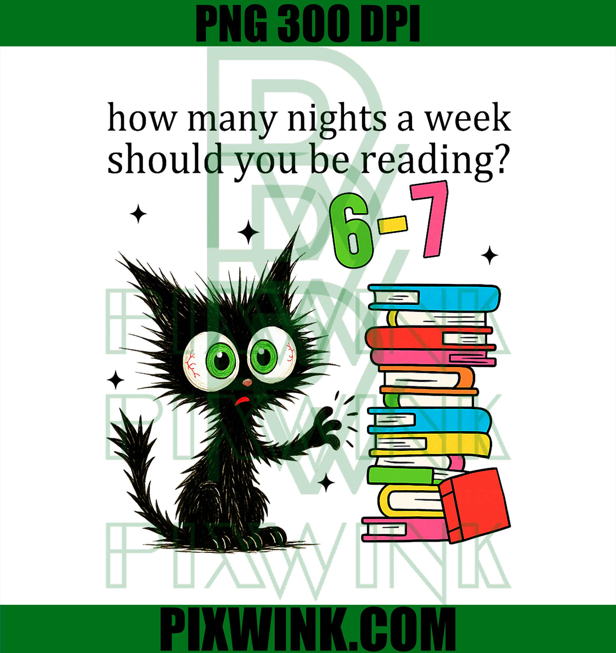 How Many Nights A Week Should You Be Reading 6–7 Teacher Cat PNG