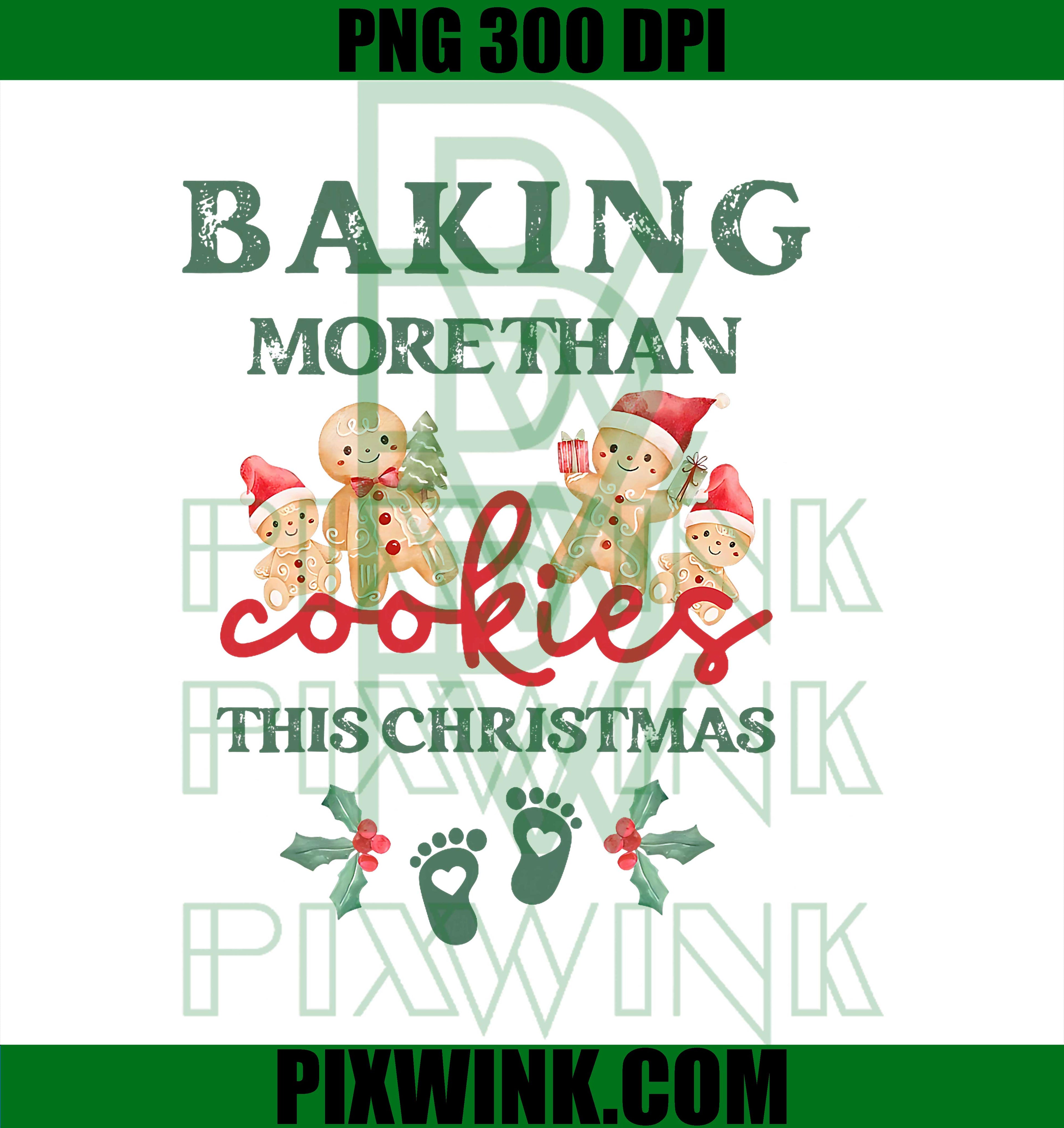 Baking More Than Cookies This Christmas Pregnant Mom to Be PNG