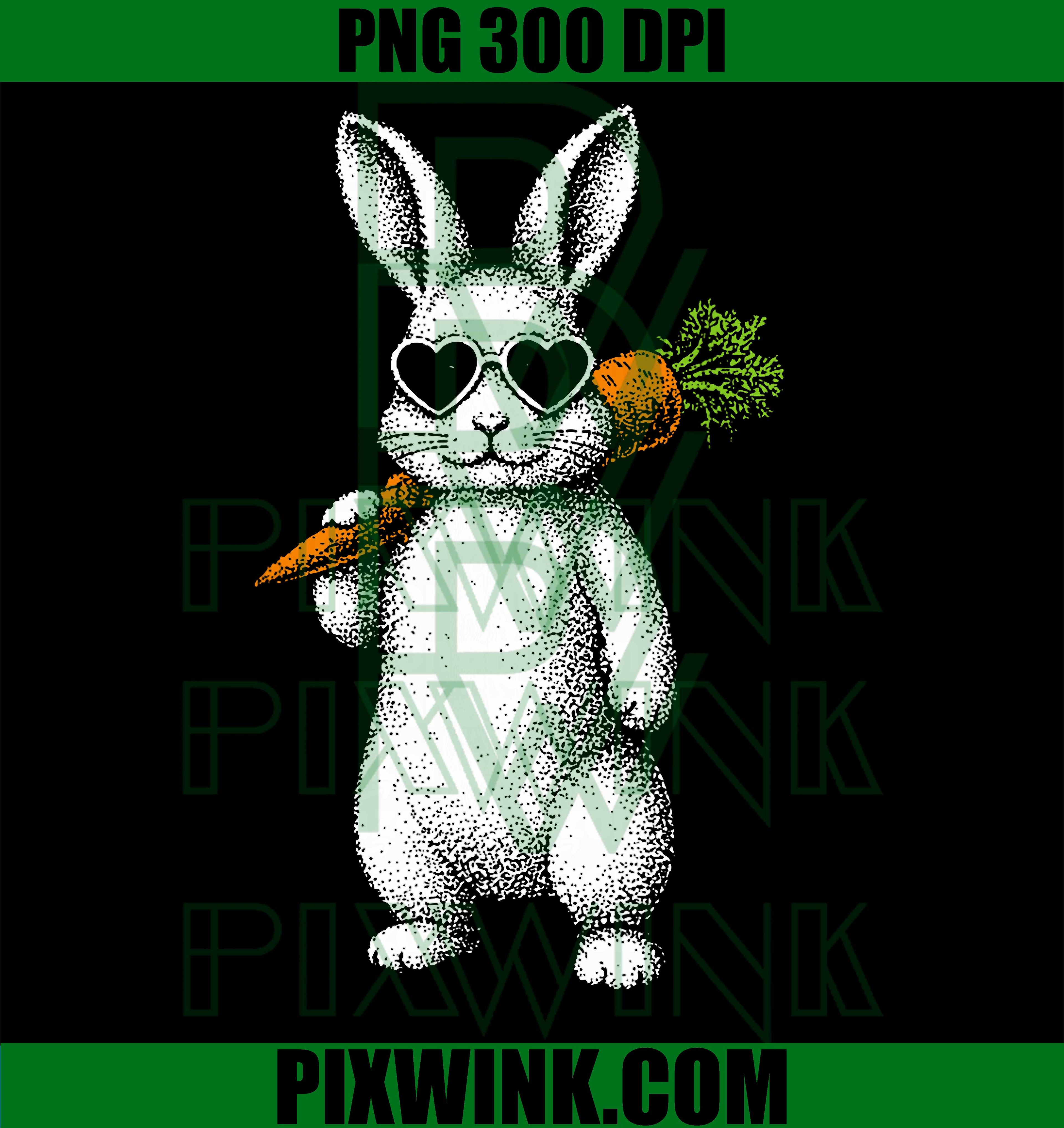 Bunny Face Sunglasses PNG, Cool Easter Bunny Boys Kids PNG
