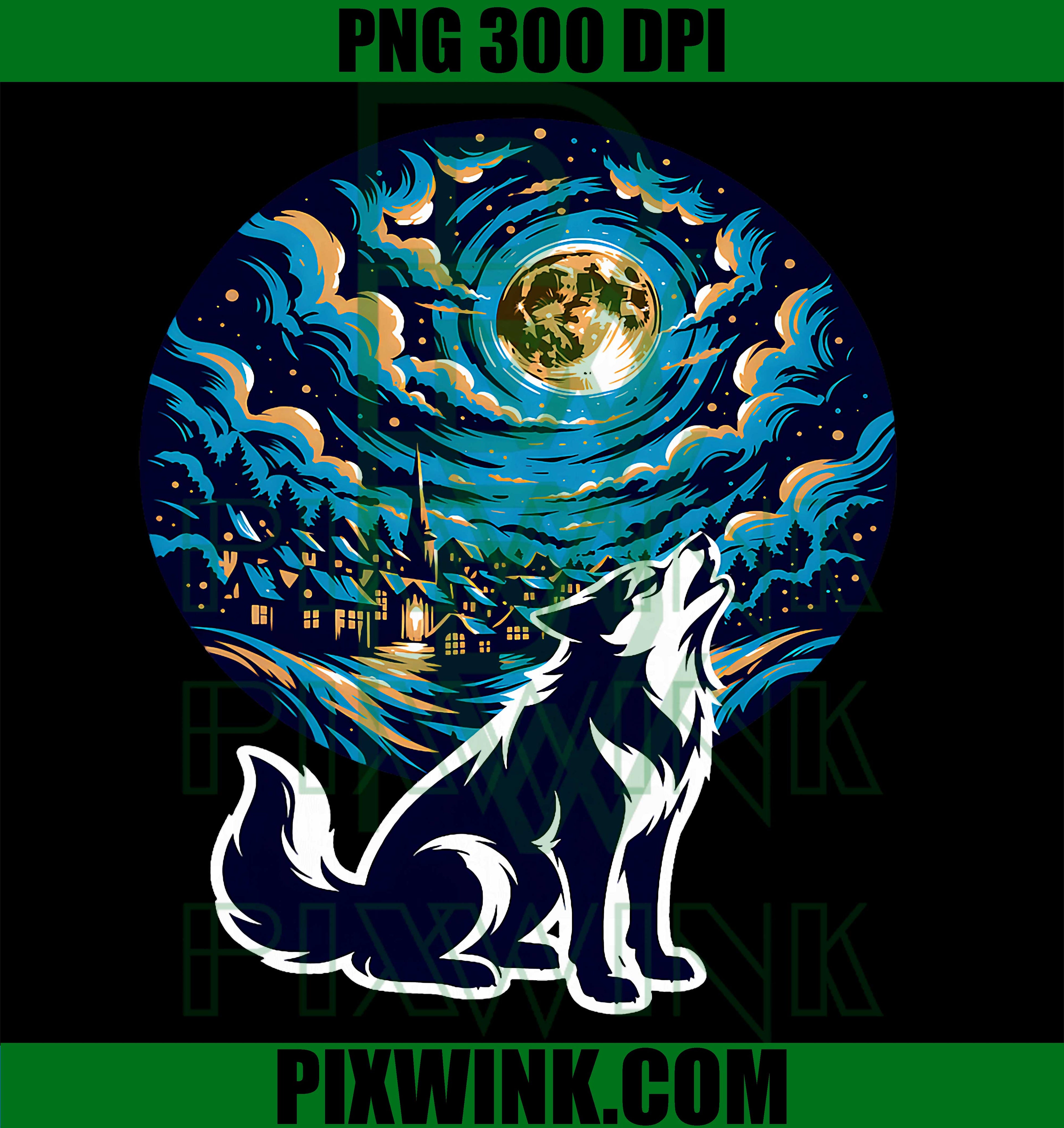 Howling Husky PNG, Husky Moon PNG, Husky Wolf Dog PNG