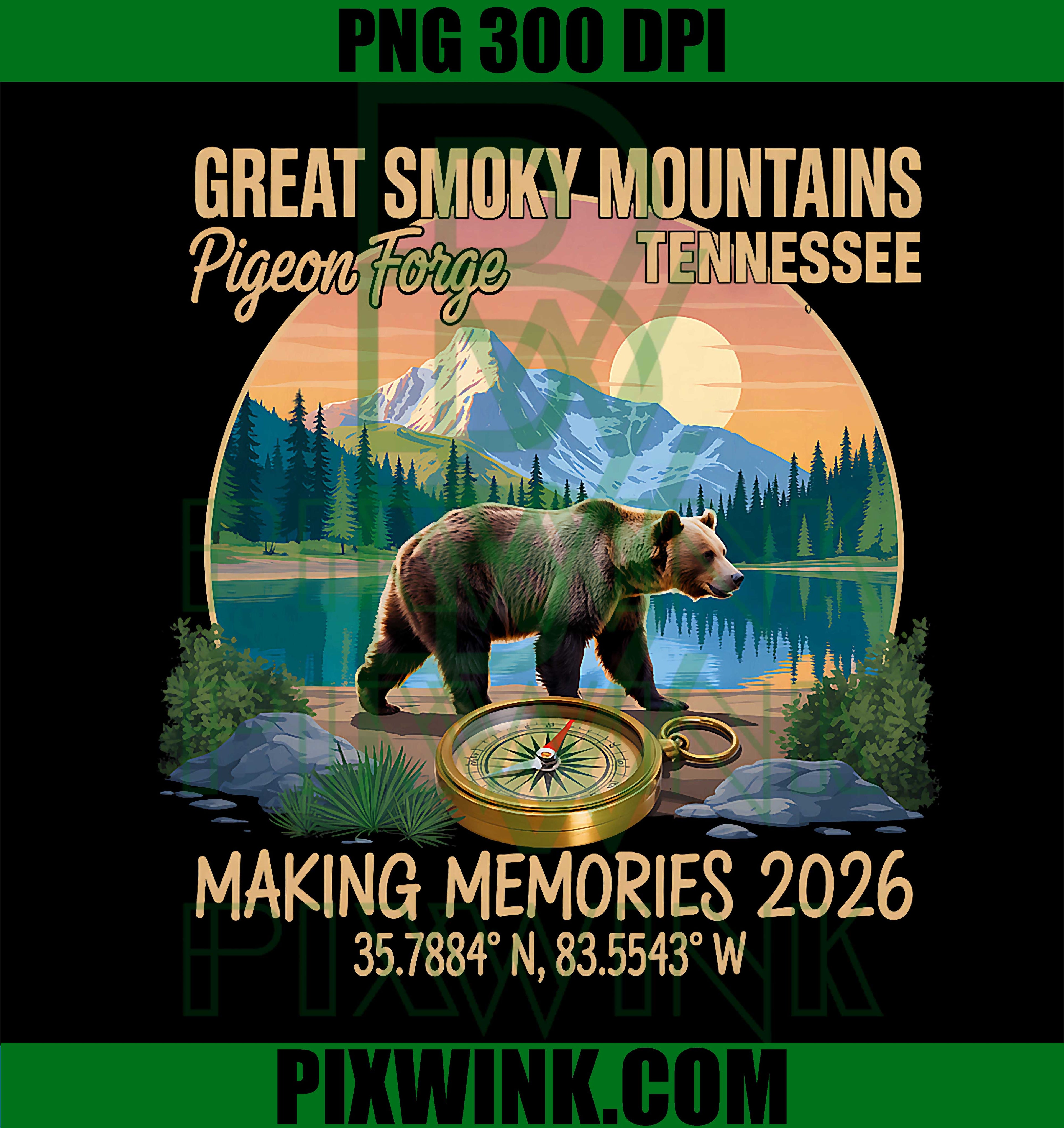 Bear Pigeon Forge Trip Great Smoky Mountains National Park PNG