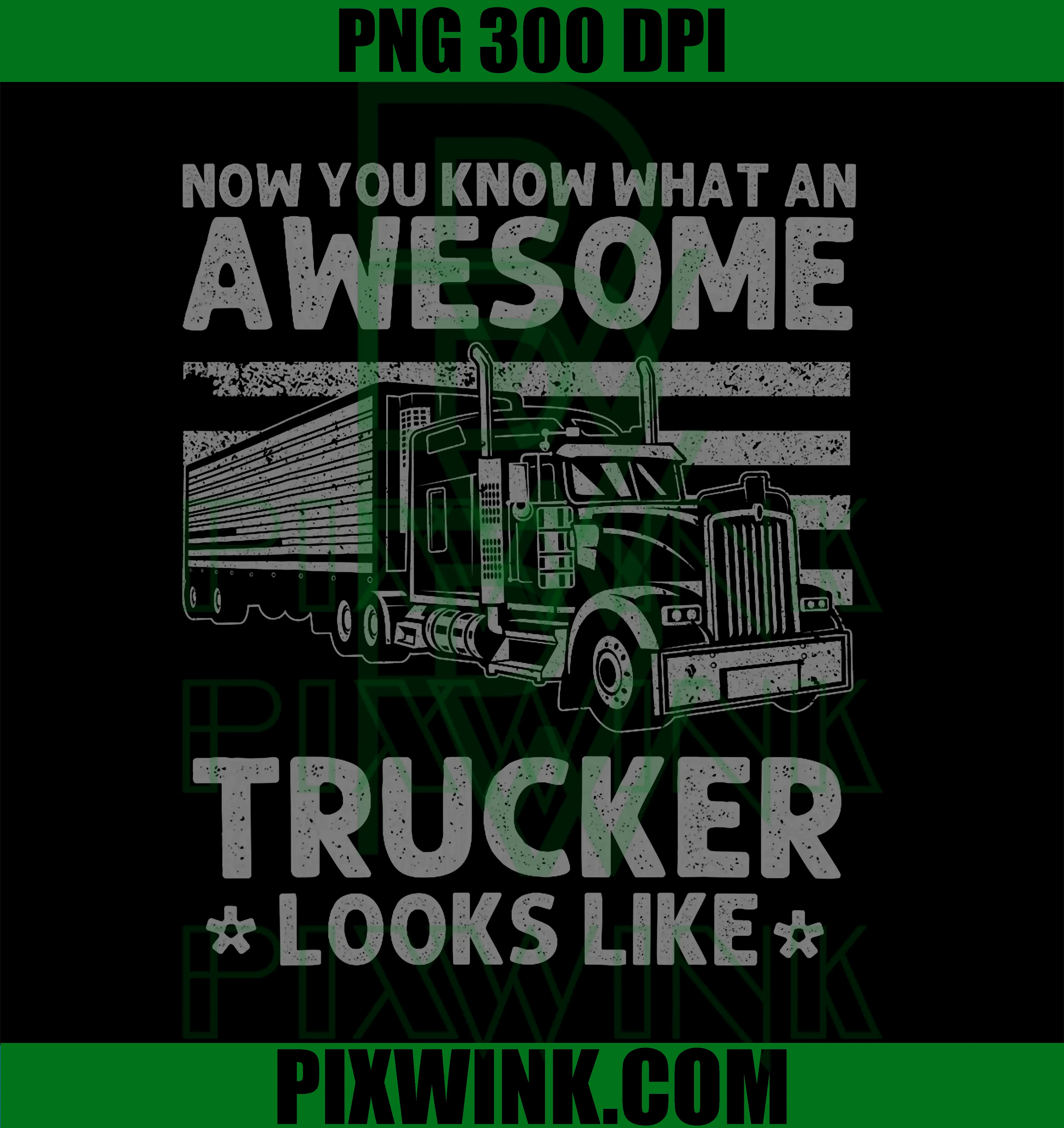 Best Trucking Driver PNG