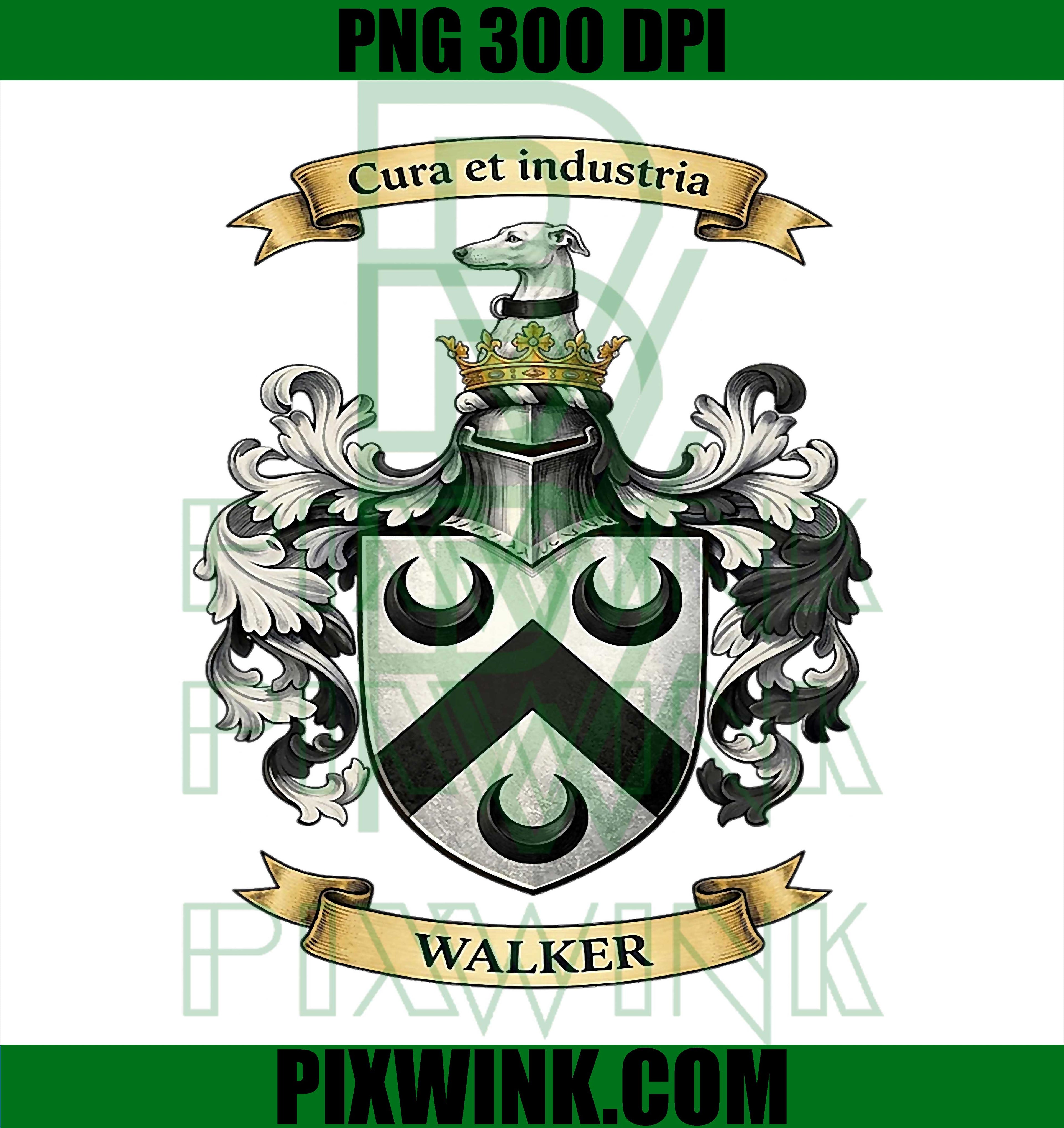 Walker Family Coat Of Arms PNG, Heraldic Crest Design PNG
