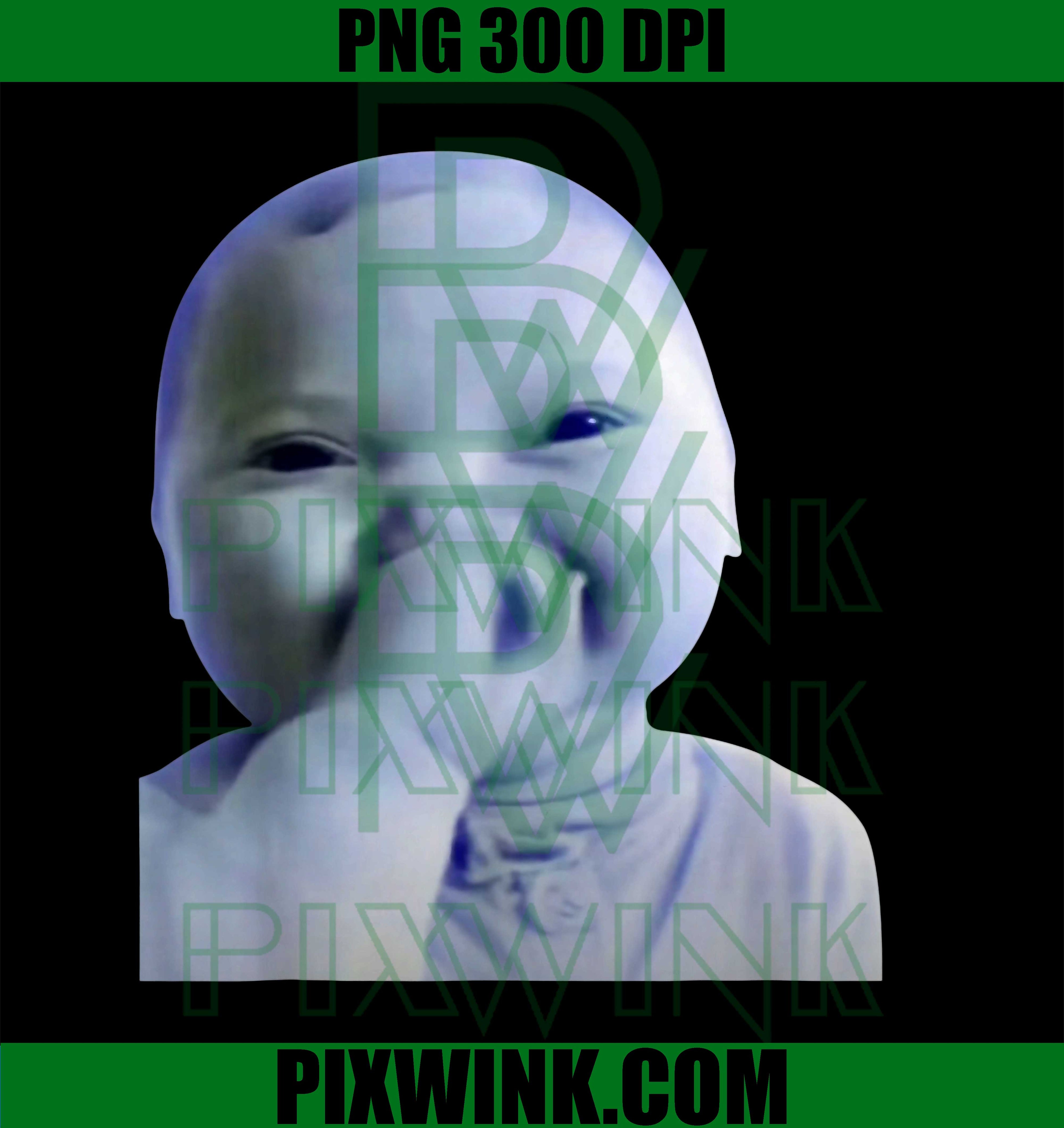 Ai Baby Meme, Funny Holding Laughing Baby Meme Brainrot PNG