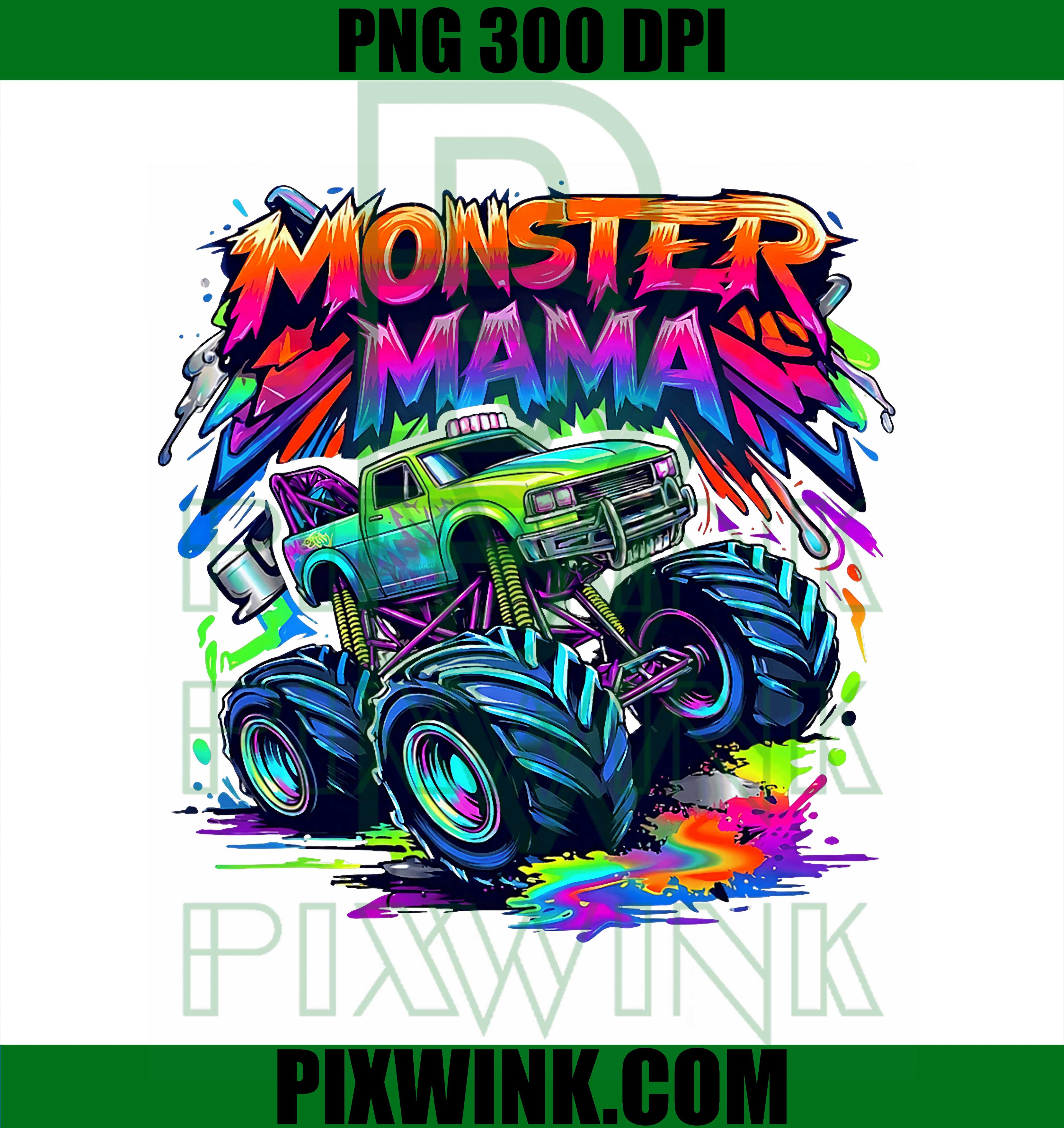 Monster Truck Mama PNG, Family Matching PNG, Monster Truck Mom PNG