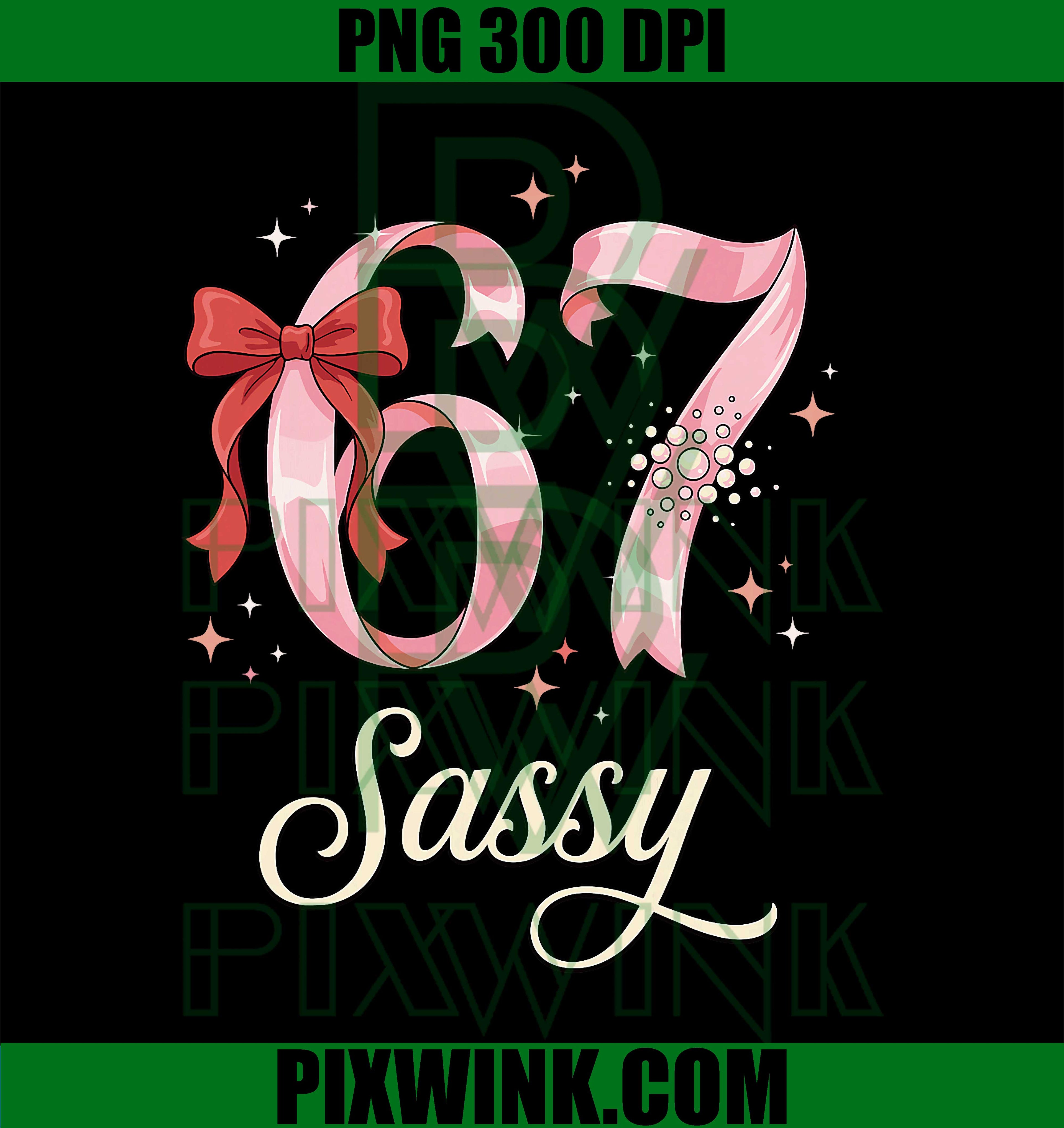 Sassy Pink Ribbon 67 Bow Pearls Coquette Aesthetic PNG
