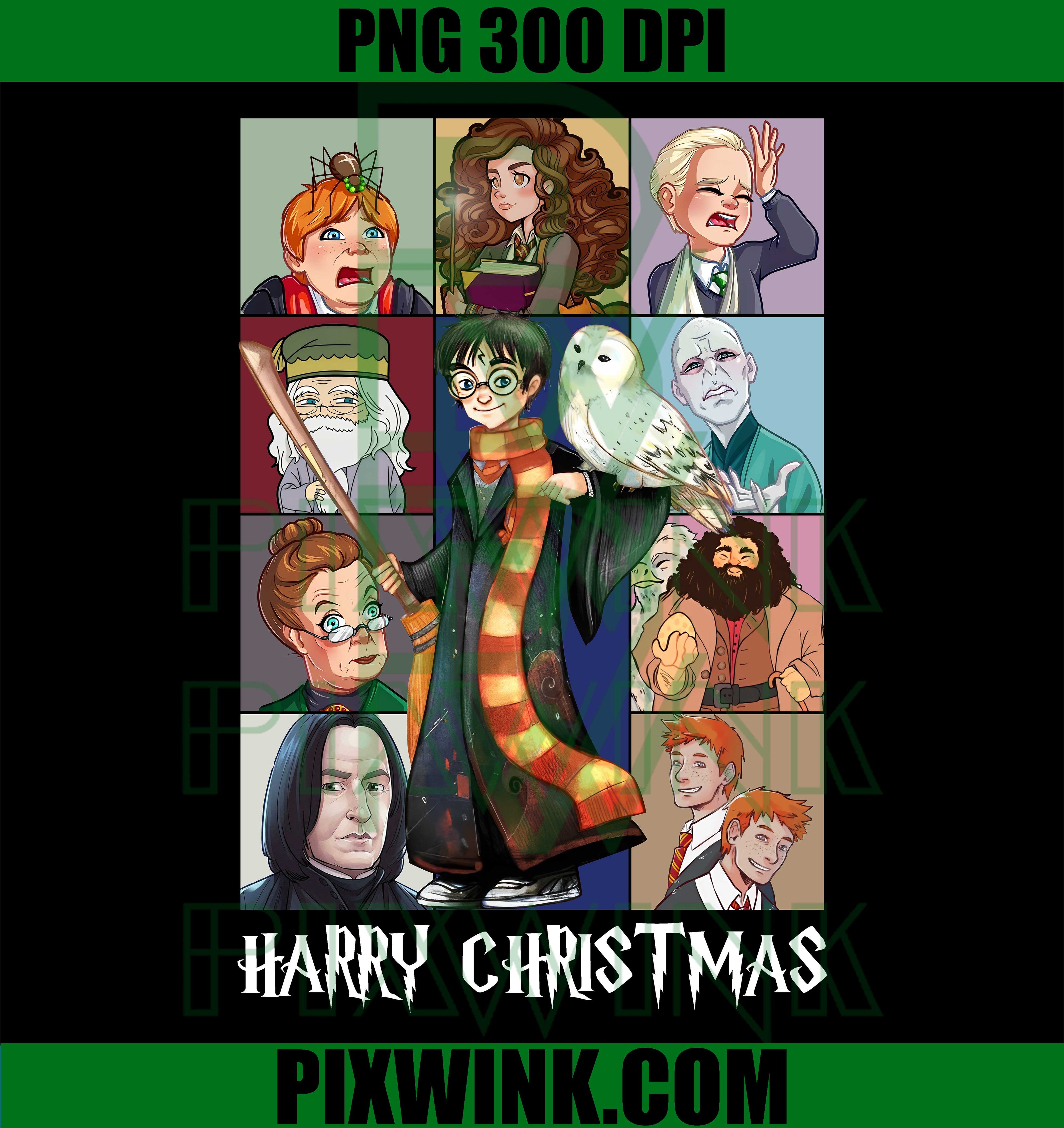 Christmas Hogwarts PNG, Wizard Holiday PNG, Potterhead Digital PNG