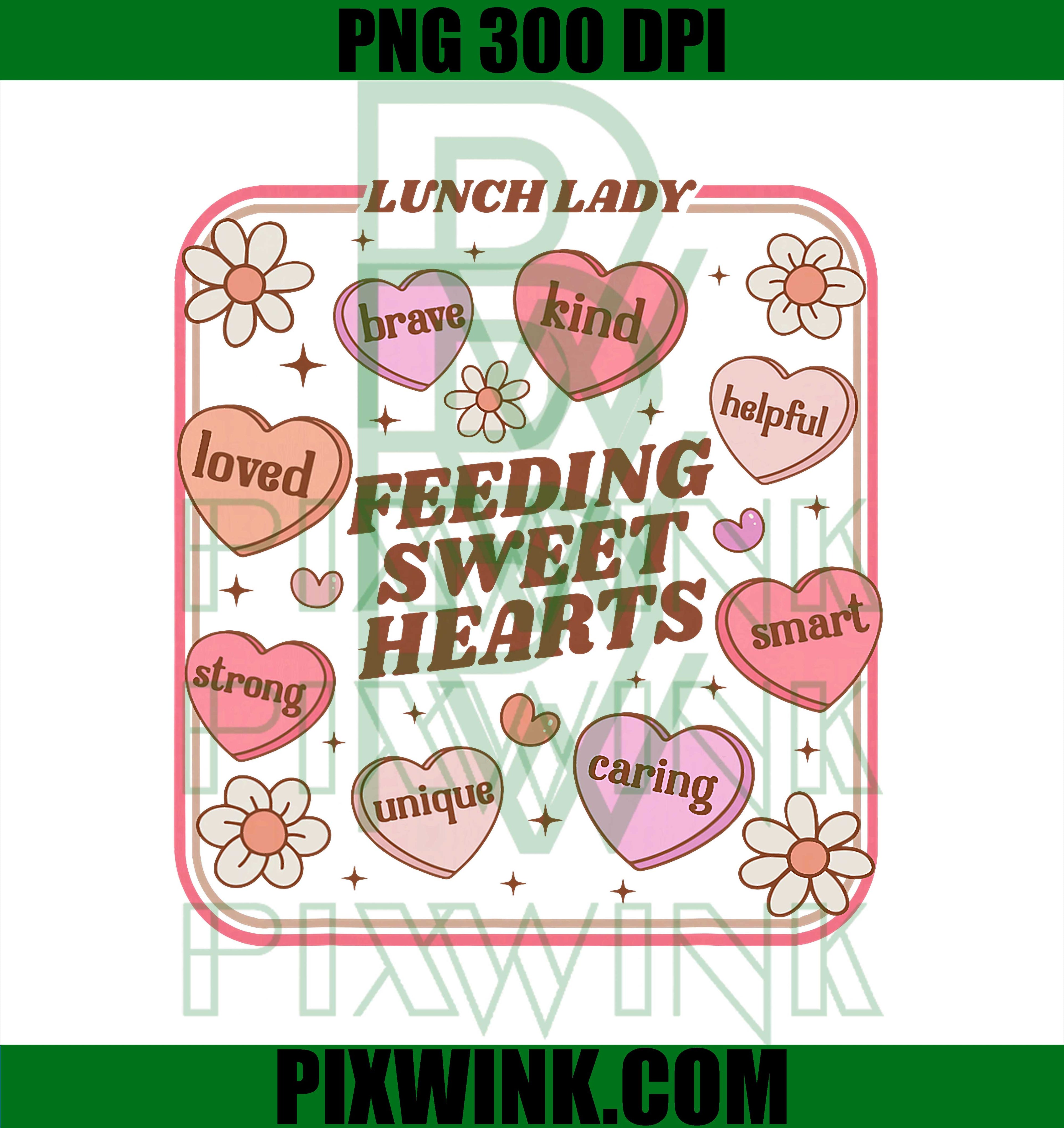 Lunch Lady Valentines Day PNG, Retro Cute Cafeteria PNG
