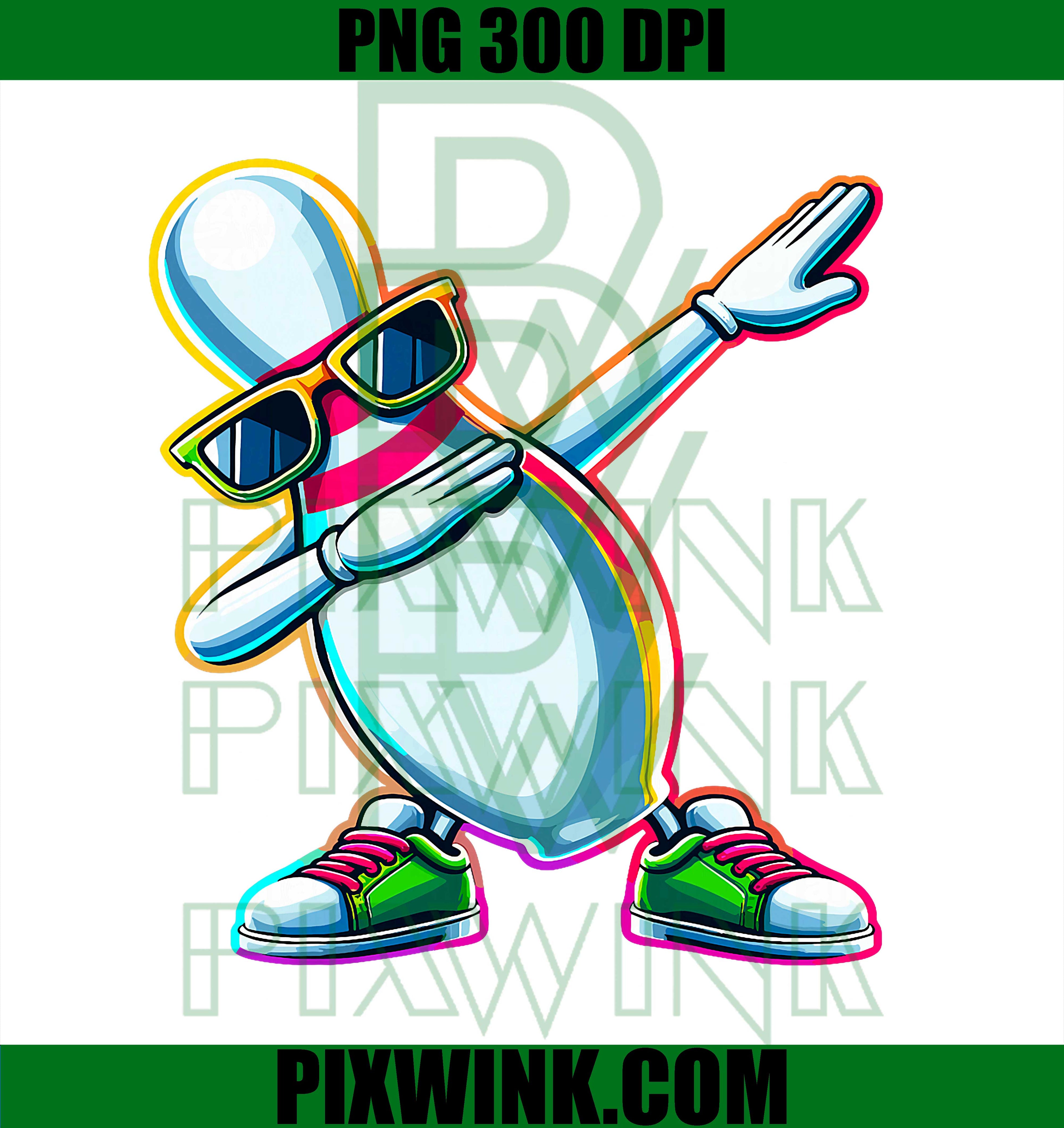Bowler Dabbing PNG, Bowling Pin, Bowling Night PNG