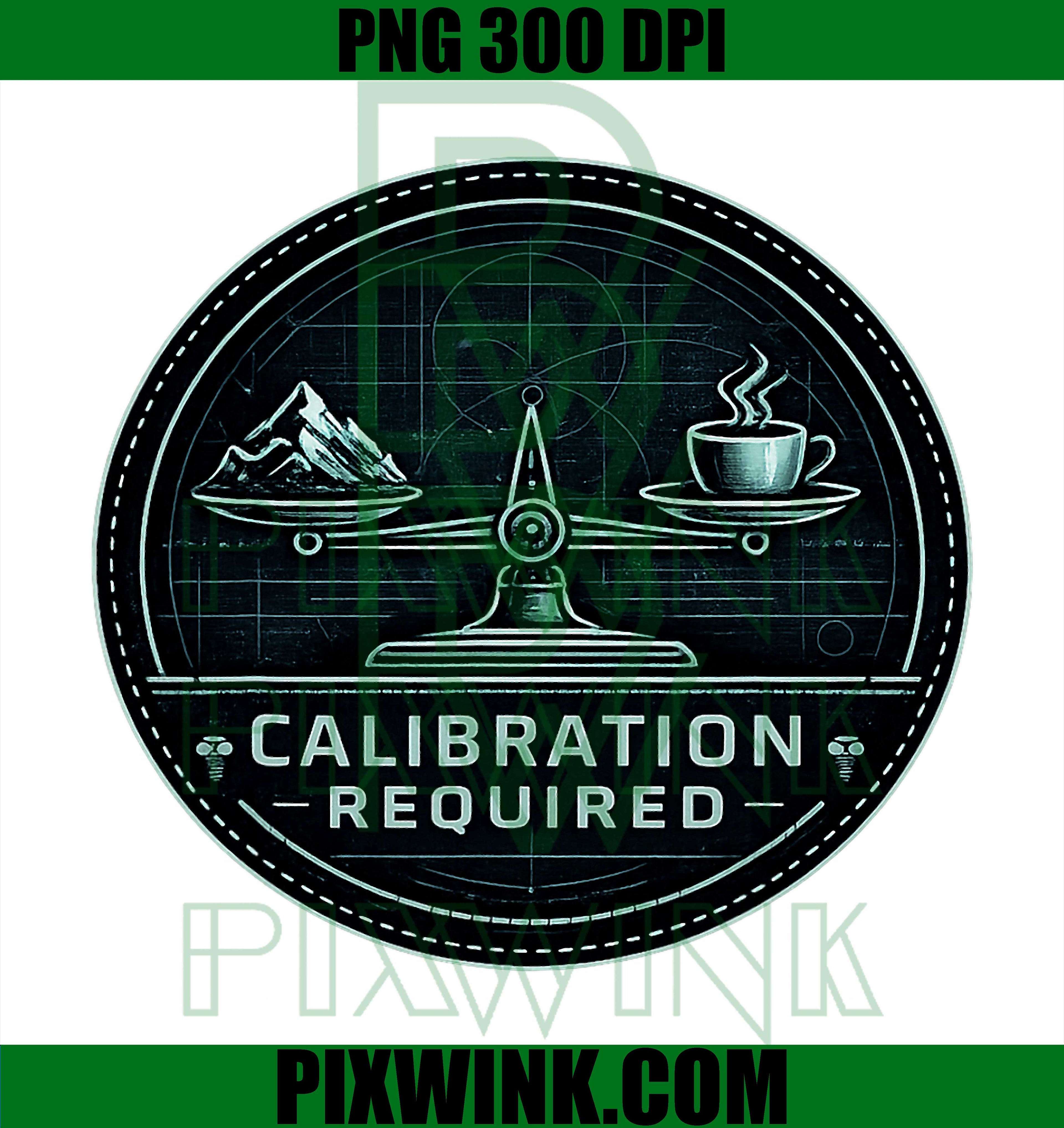 Calibration Required PNG, Funny Technical Warning Text PNG