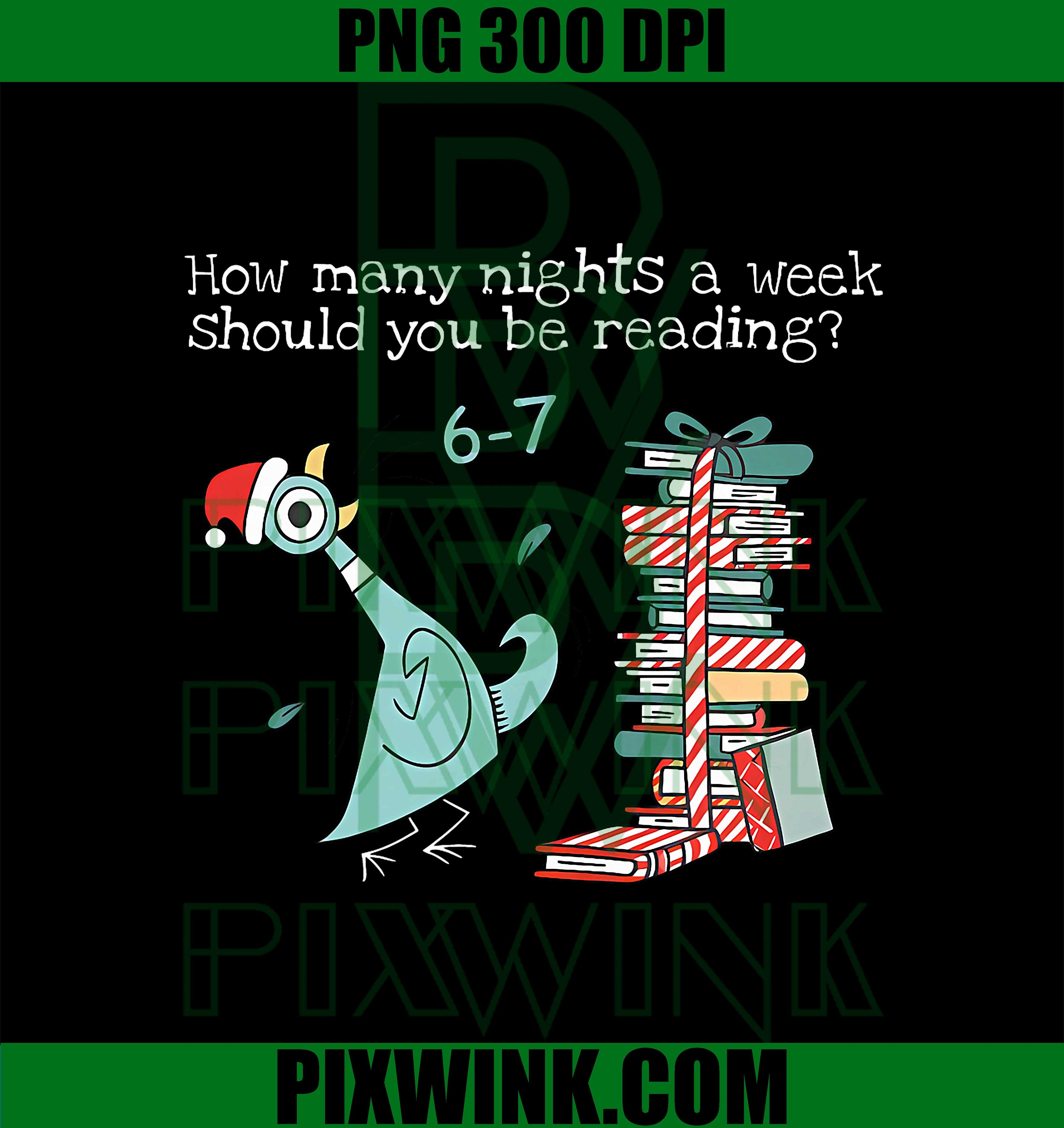 Meme 67 Children's Book Pigeon PNG, How Many Nights A Week Should You Be Reading 6-7 PNG,  