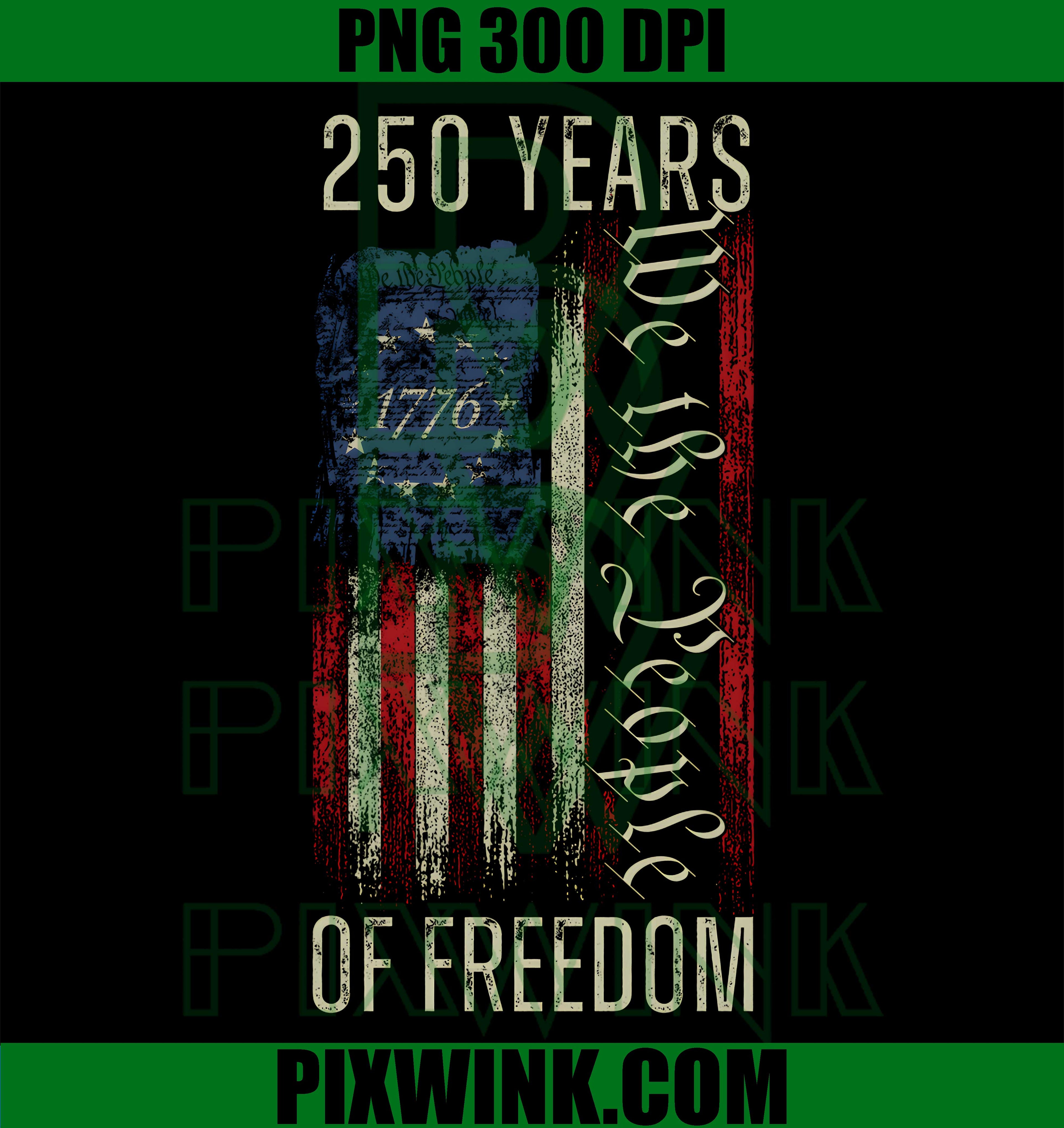 250 Years America Anniversary PNG,250th Independence Day Freedom PNG