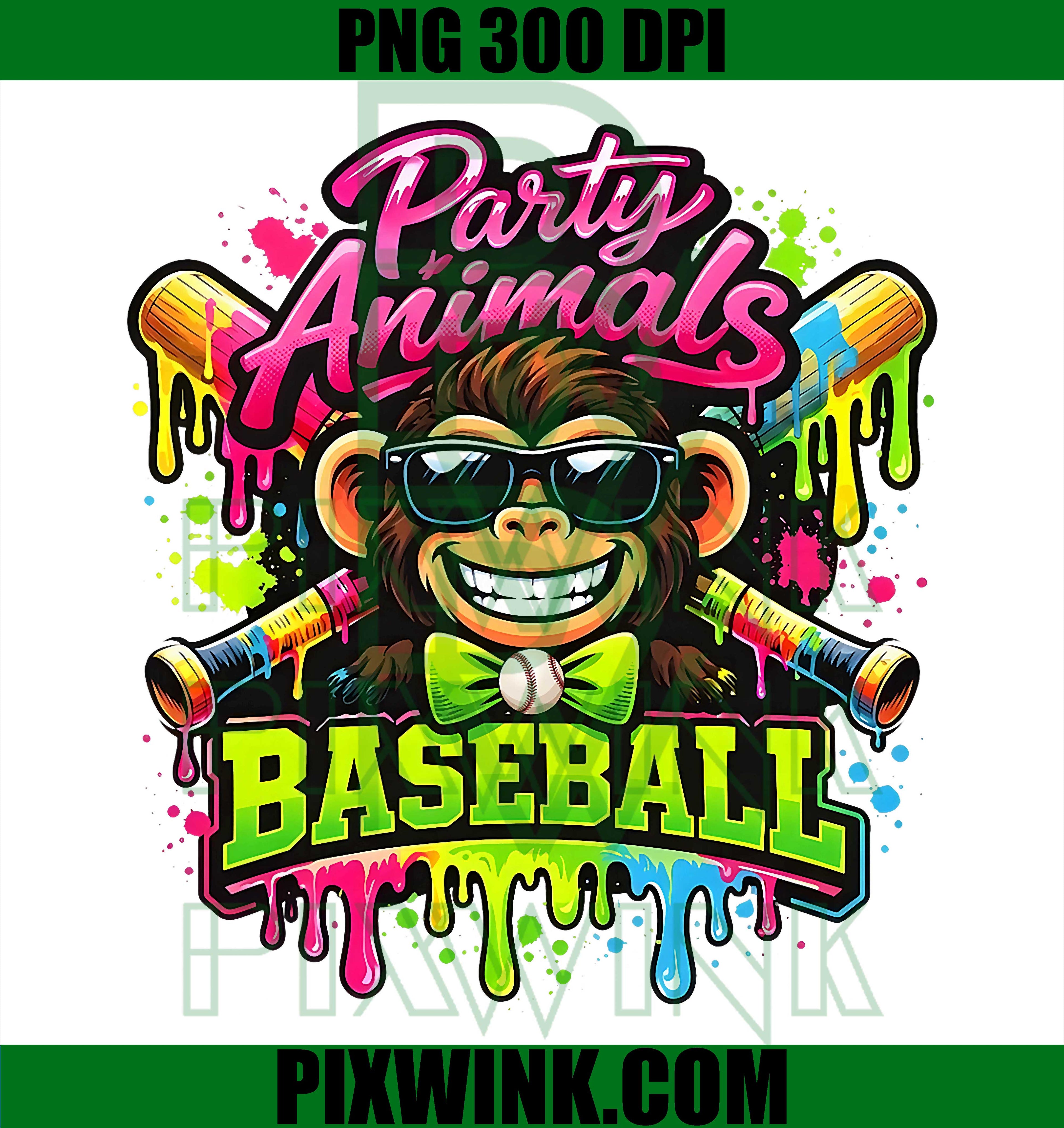 Party Animals Meme PNG, Baseball Funny Monkey PNG, Funny Monkey PNG