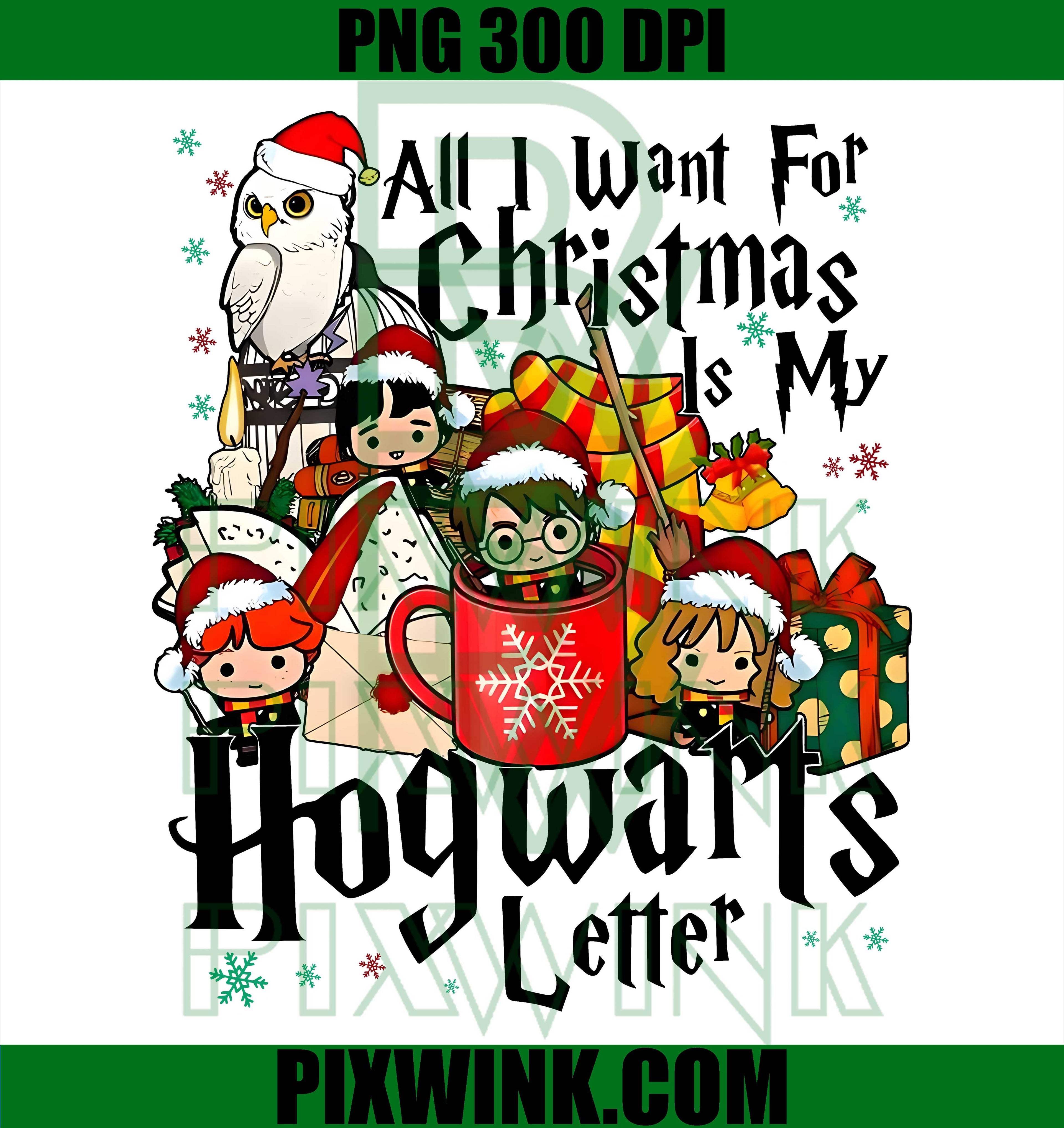 Christmas Hogwarts Letter PNG, Potter Fan PNG, Magic Wizard PNG